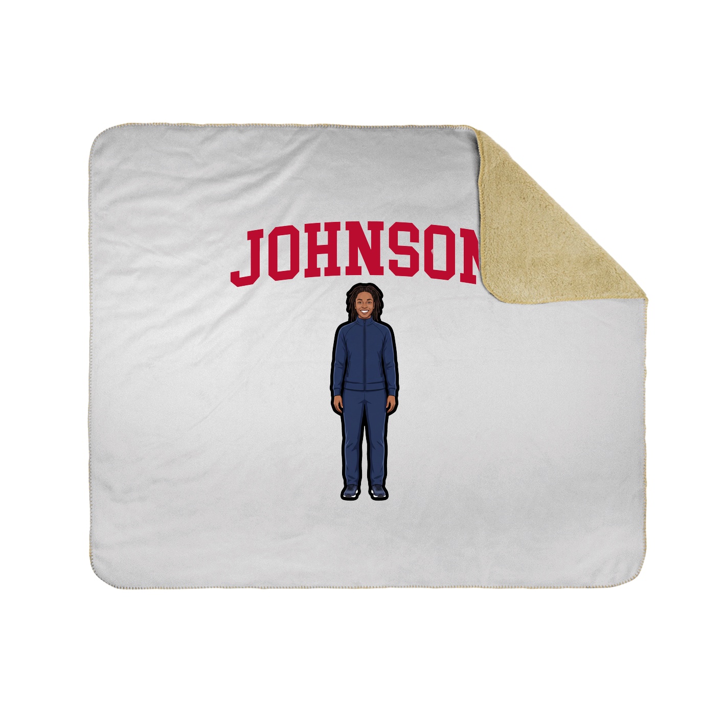 Throw Blanket — Shirsey in White