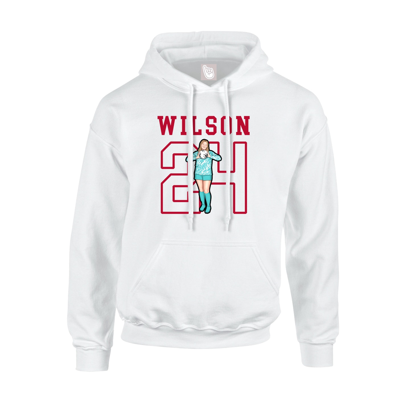 Hoodie — Shirsey in White