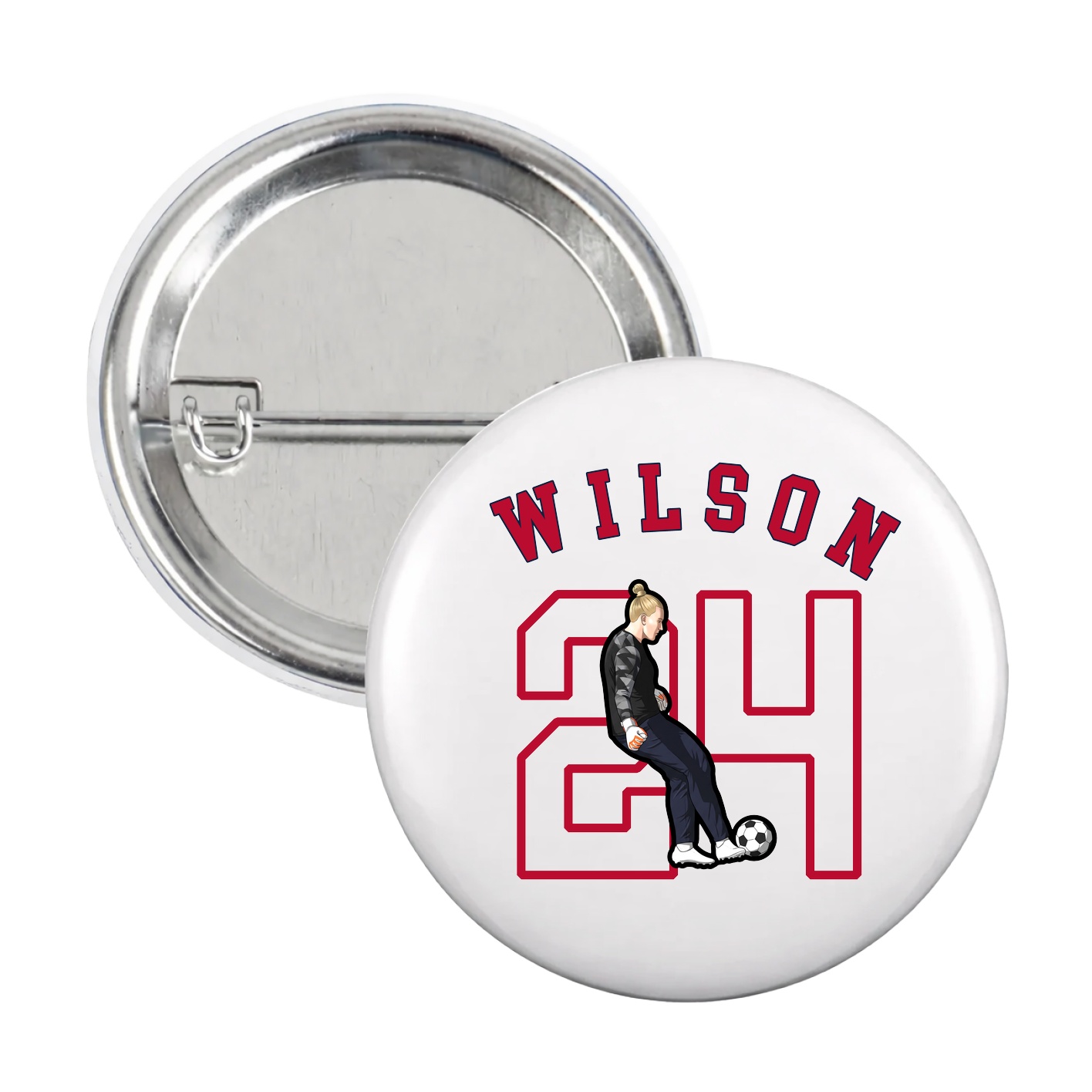Game Day Button — Shirsey Arch in White