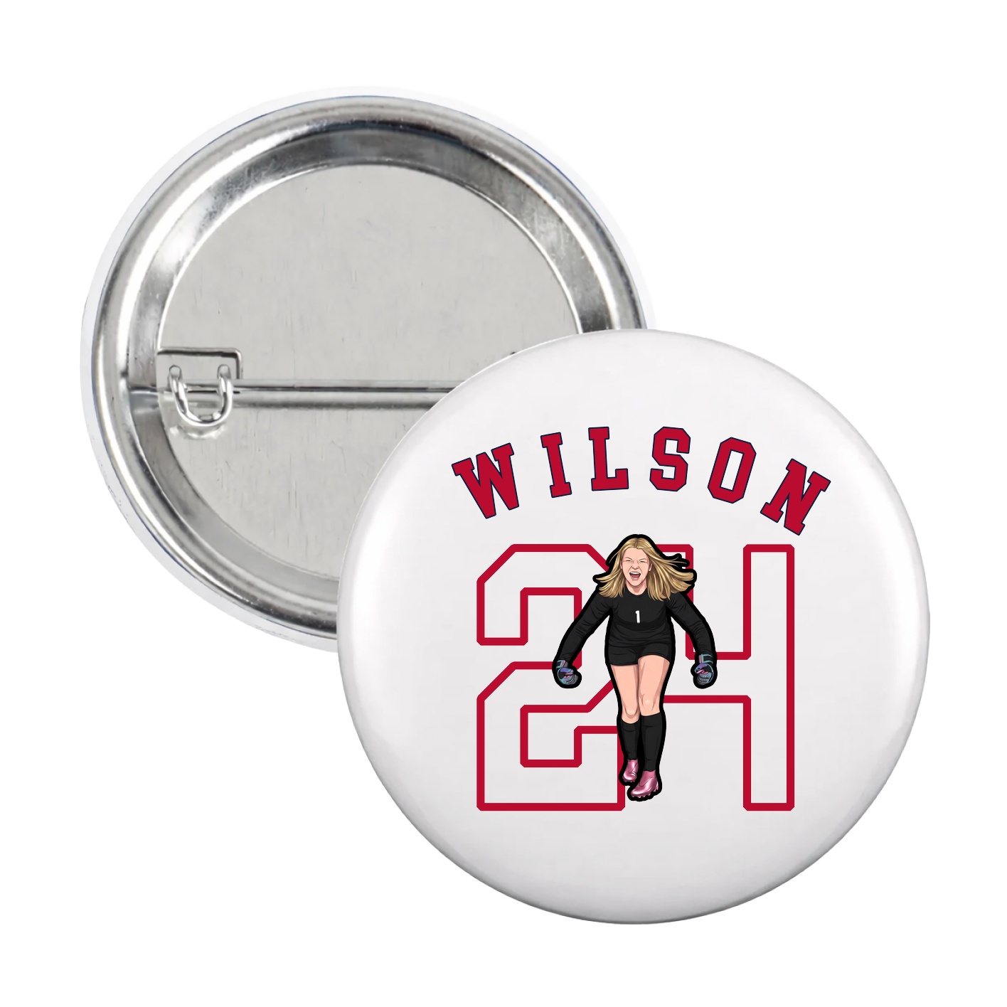Game Day Button — Shirsey Arch in White