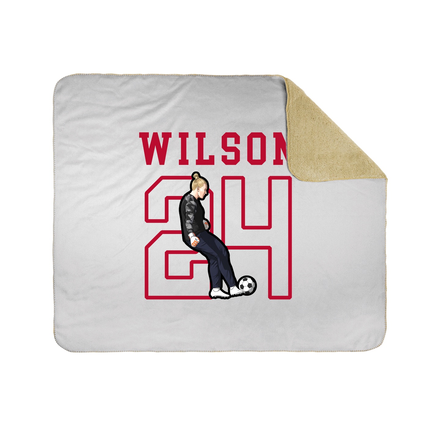 Throw Blanket — Shirsey in White