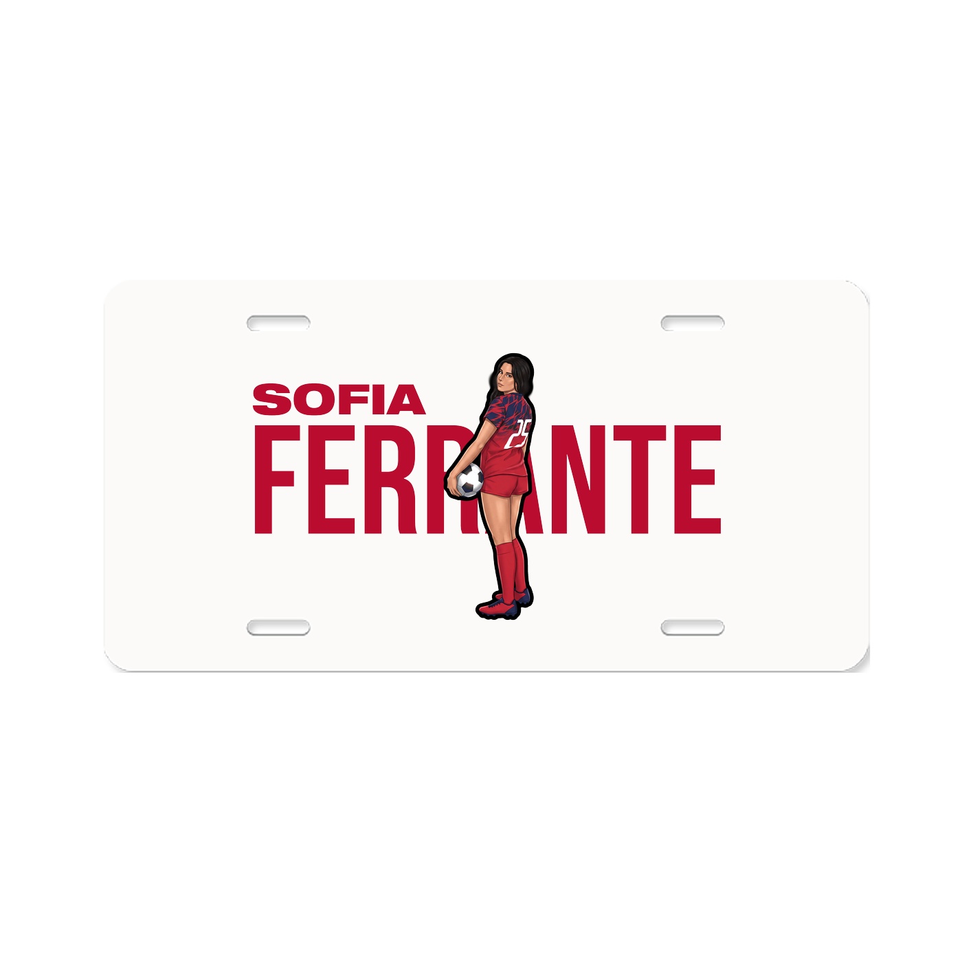 License Plate — Player Name in Classic