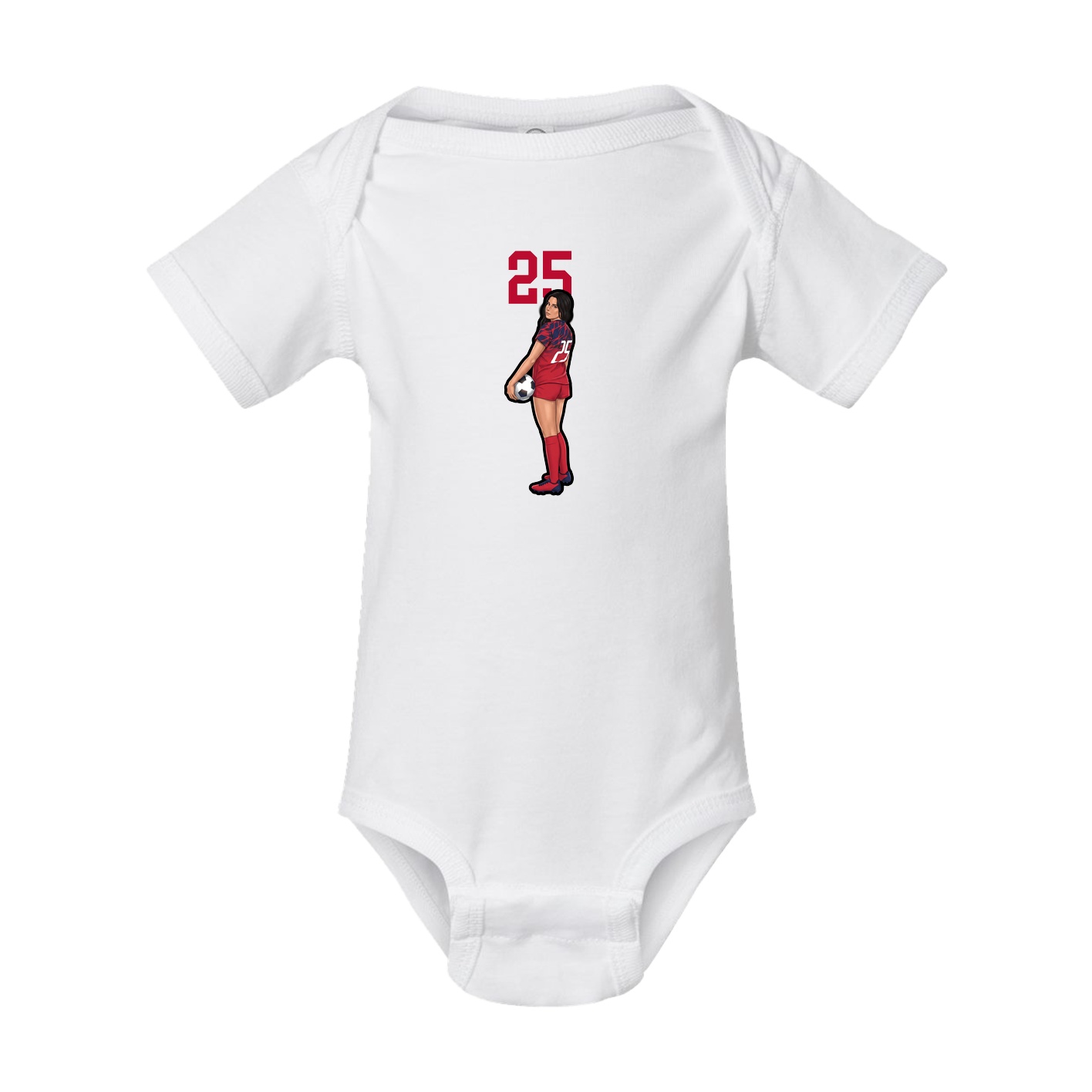Baby Onesie — Number Top in White