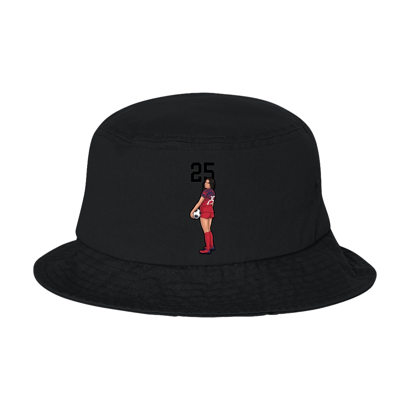 Bucket Cap — Number Top in Black