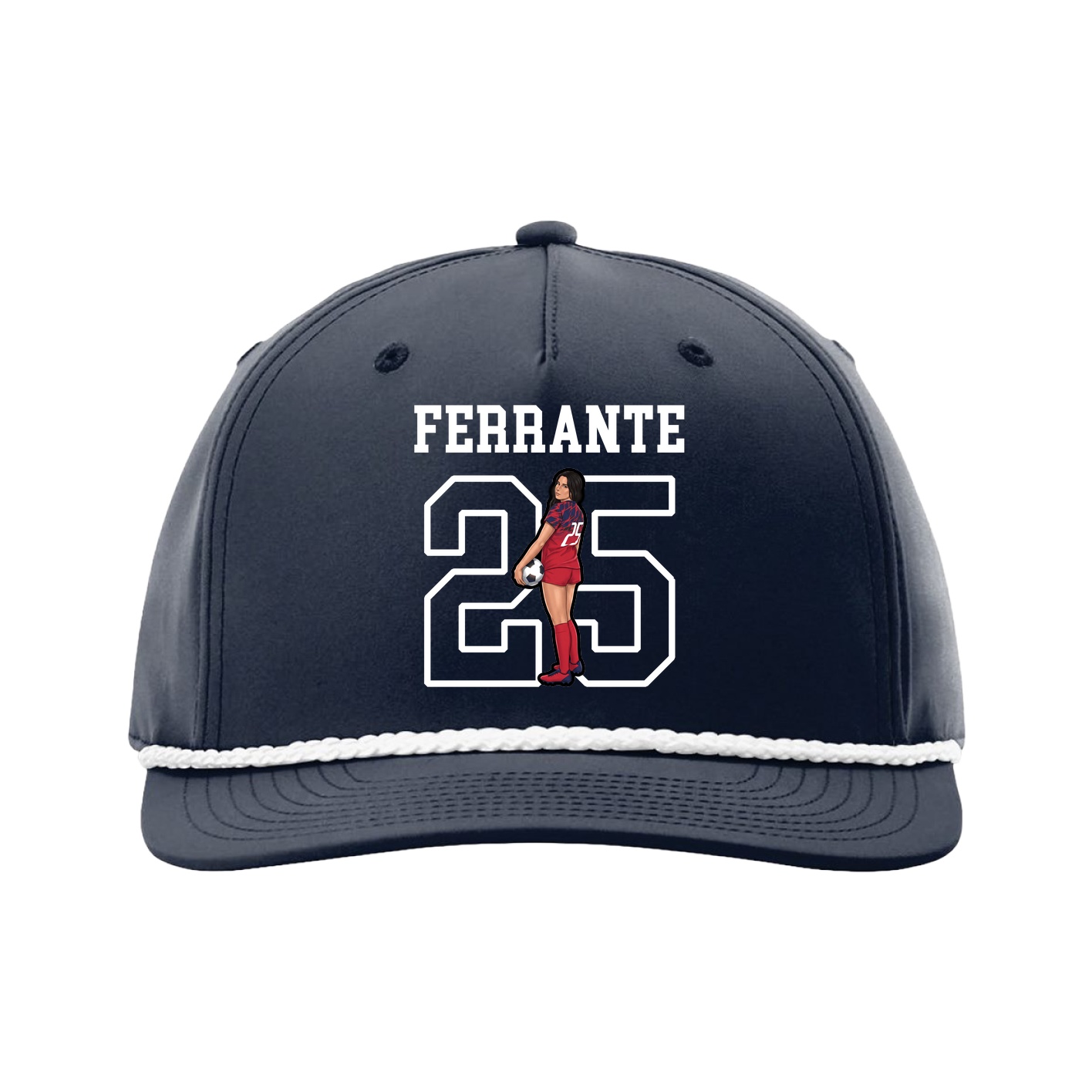 Five-Panel Classic Rope Cap — Shirsey in Navy