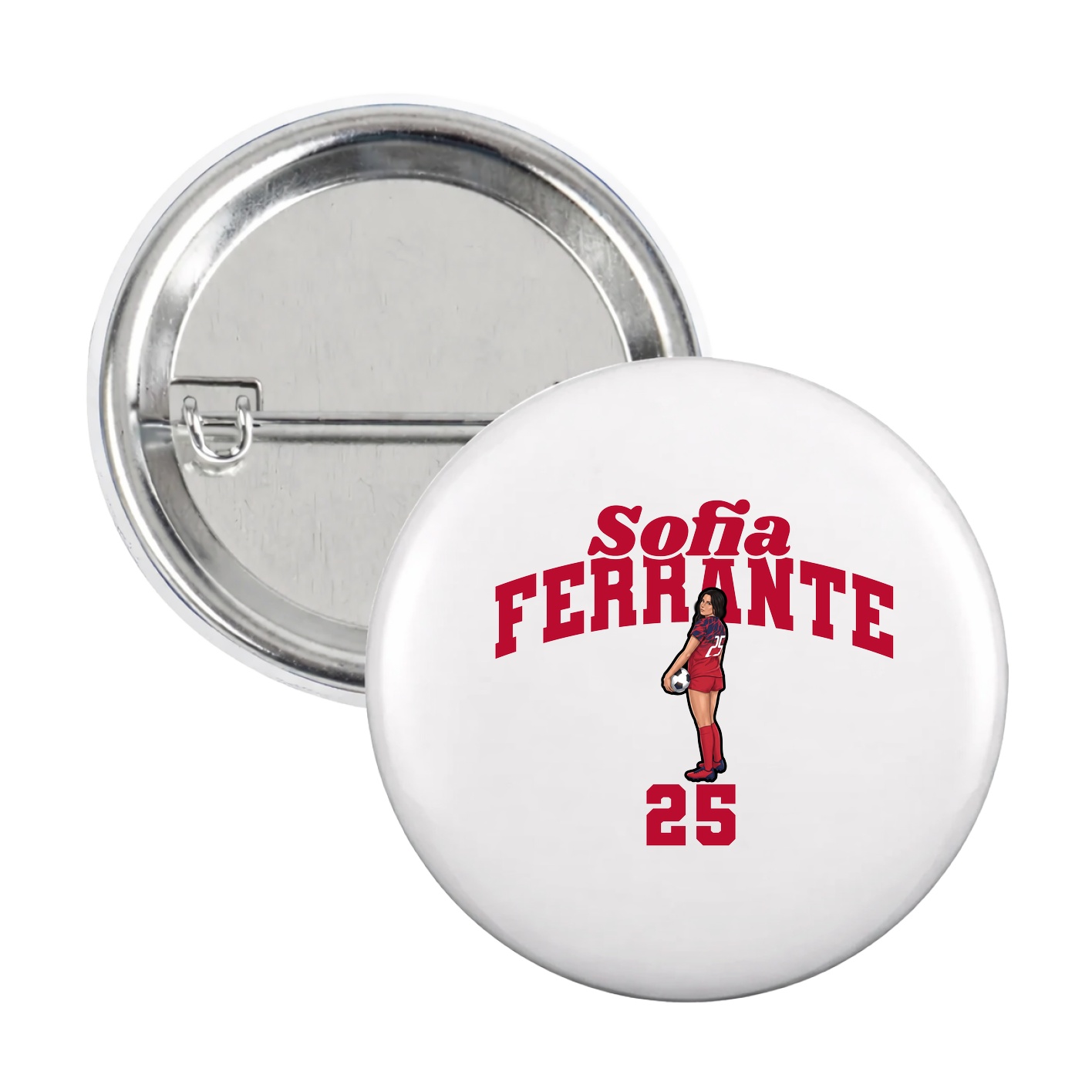 Game Day Button — Signature Arch in White