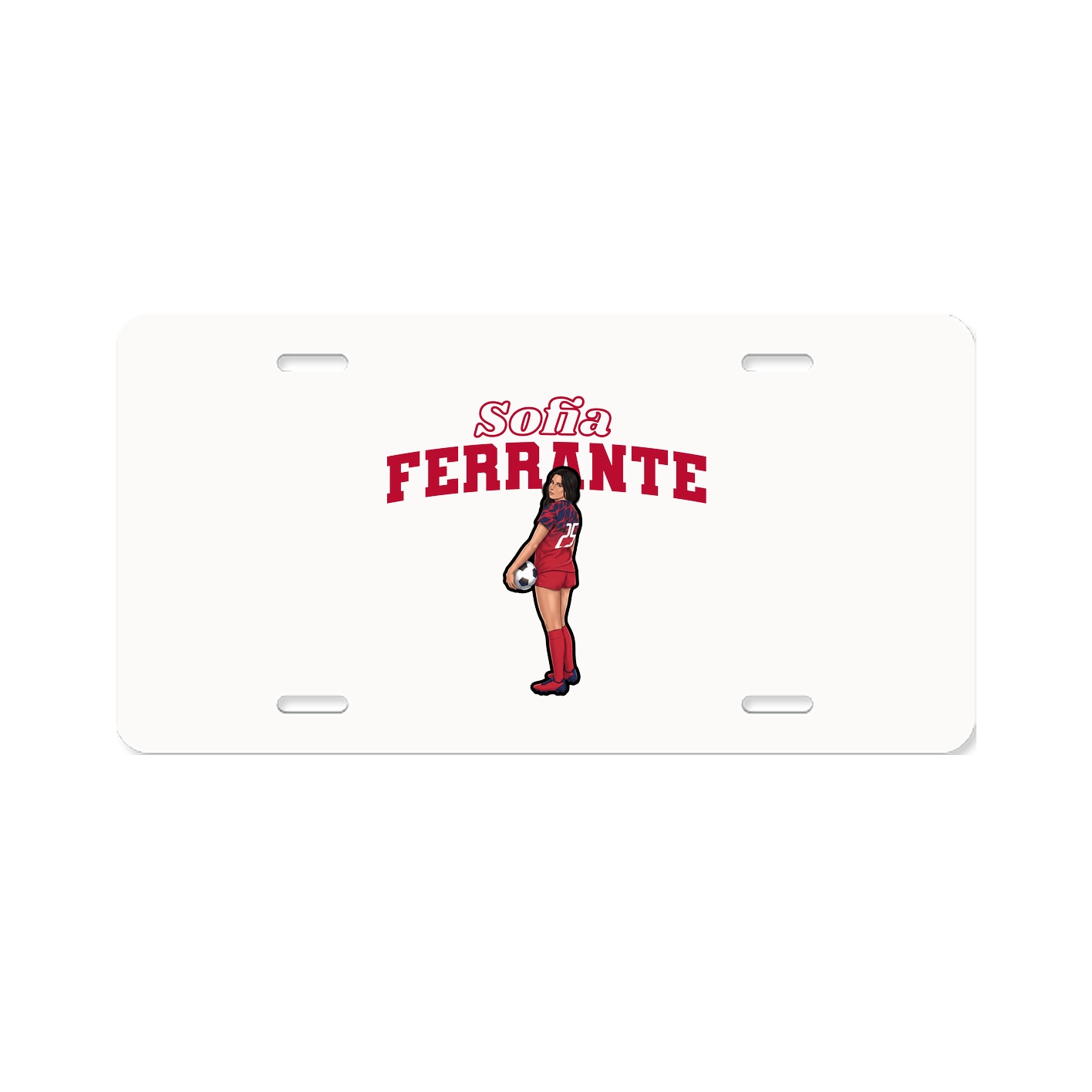 License Plate — Name Arch in Classic