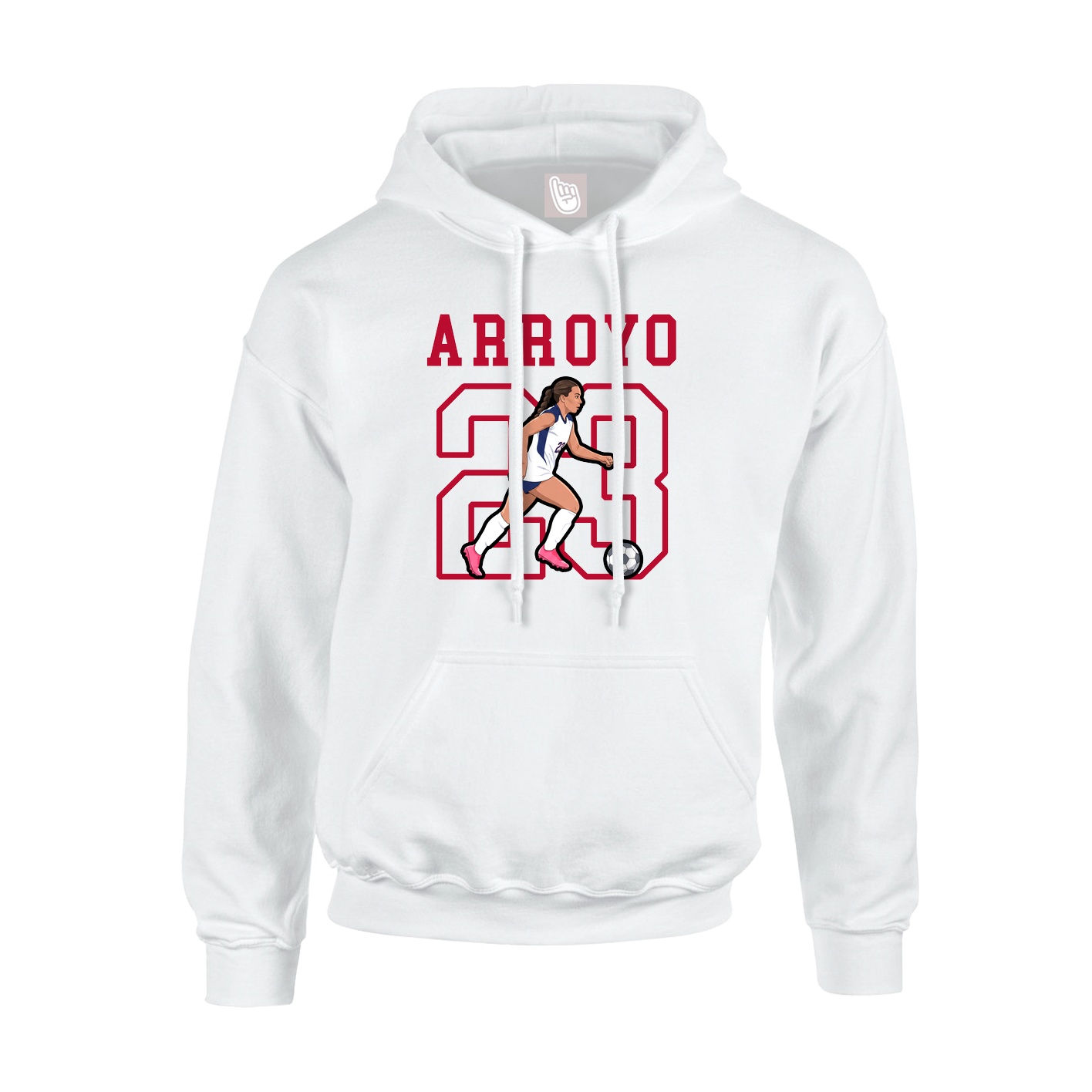 Hoodie — Shirsey in White