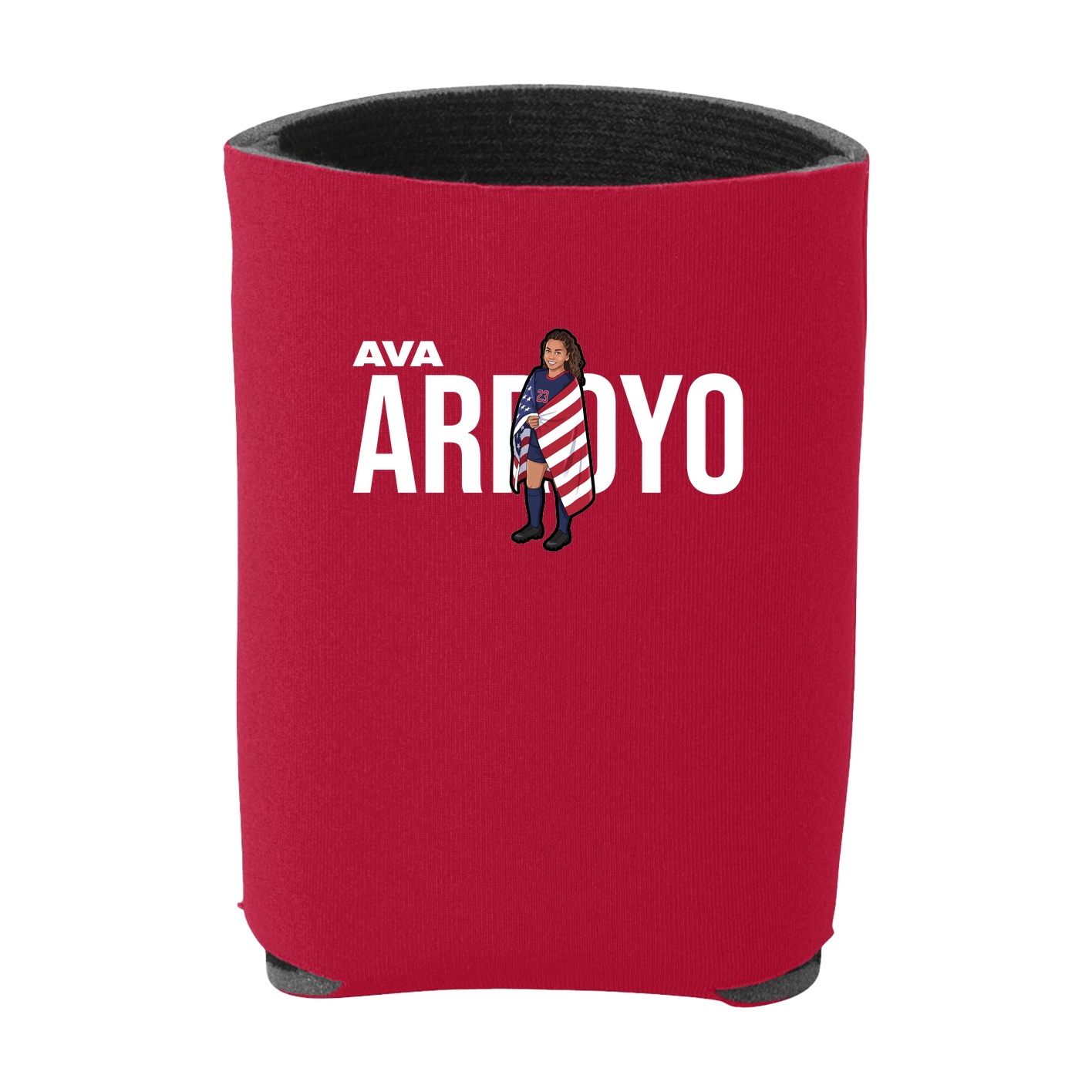 Can Holder — Player Name in Red