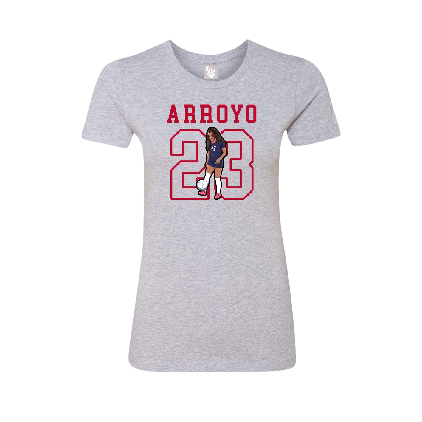 Fitted Women's Tee — Shirsey in Grey