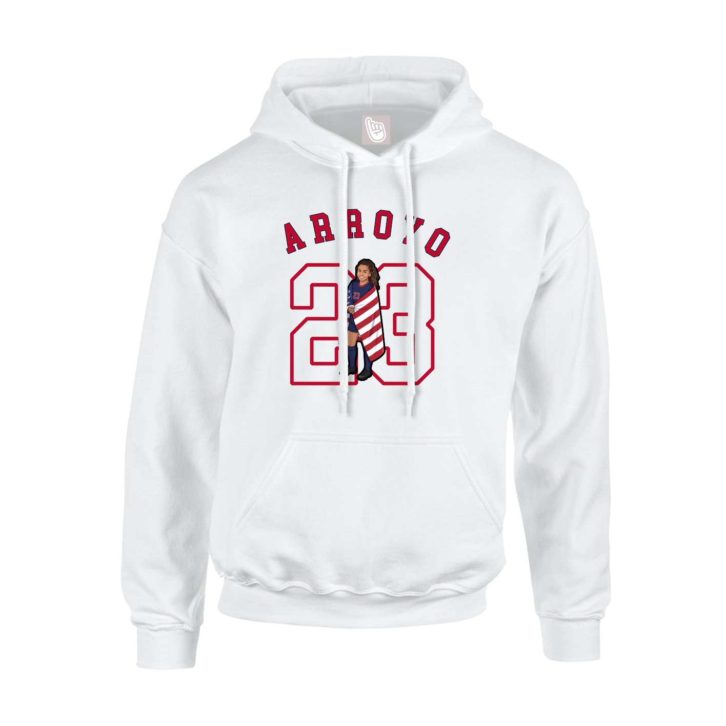 Hoodie — Shirsey Arch in White