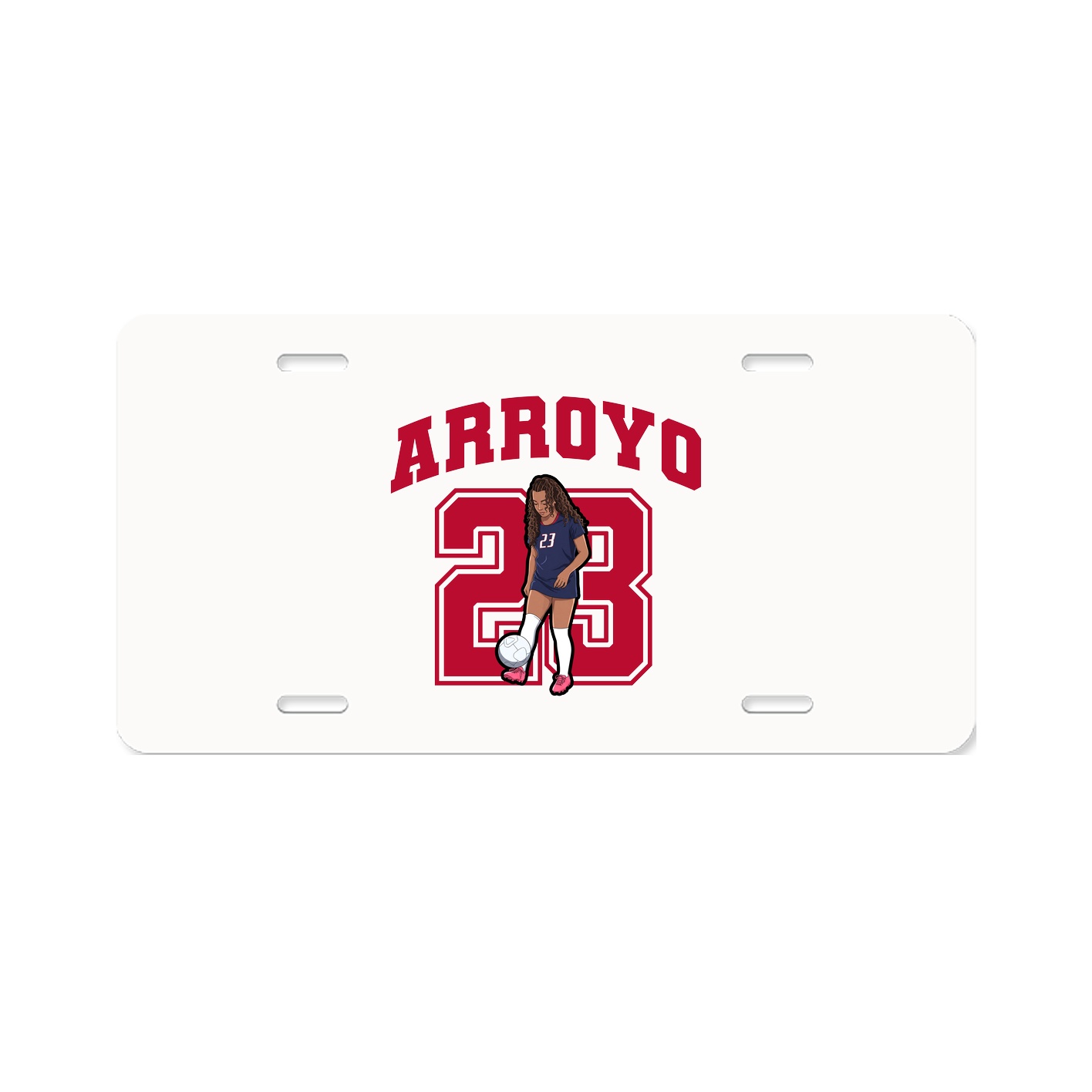 License Plate — Number in Classic
