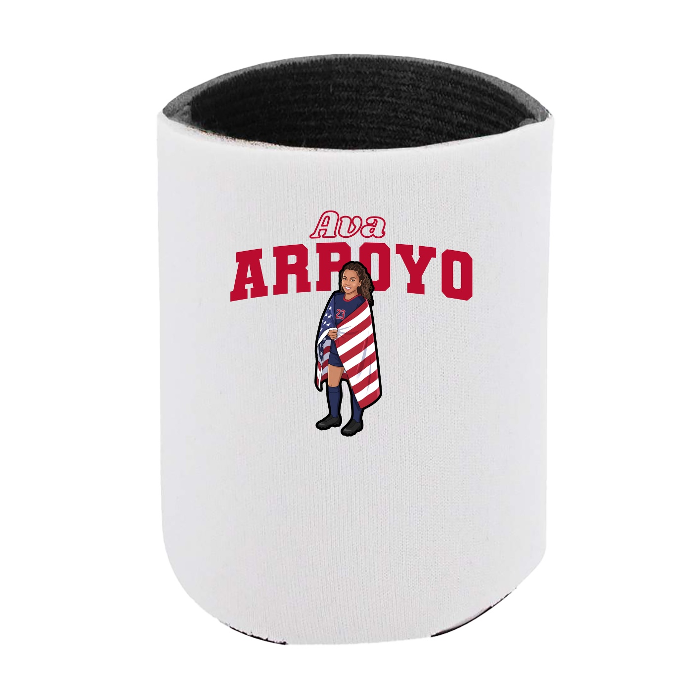 Can Holder — Name Arch in White