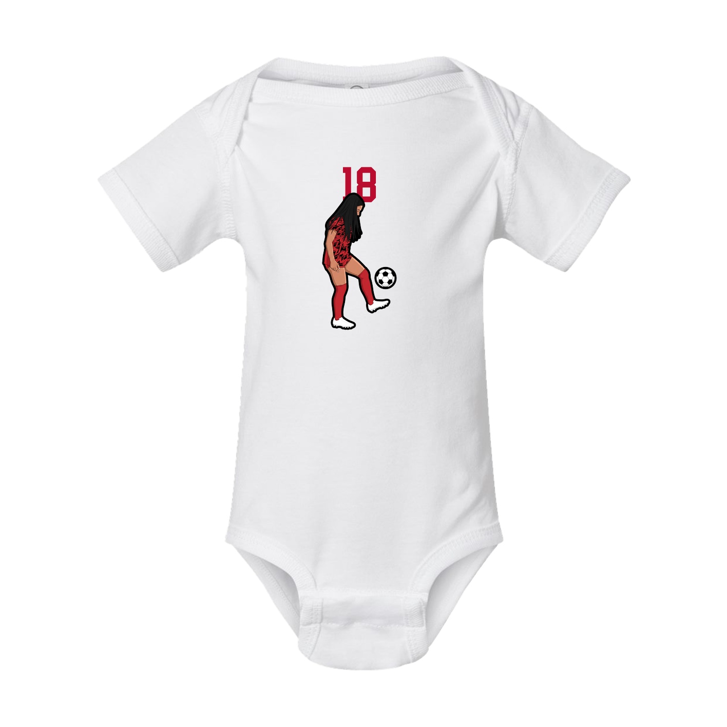 Baby Onesie — Number Top in White