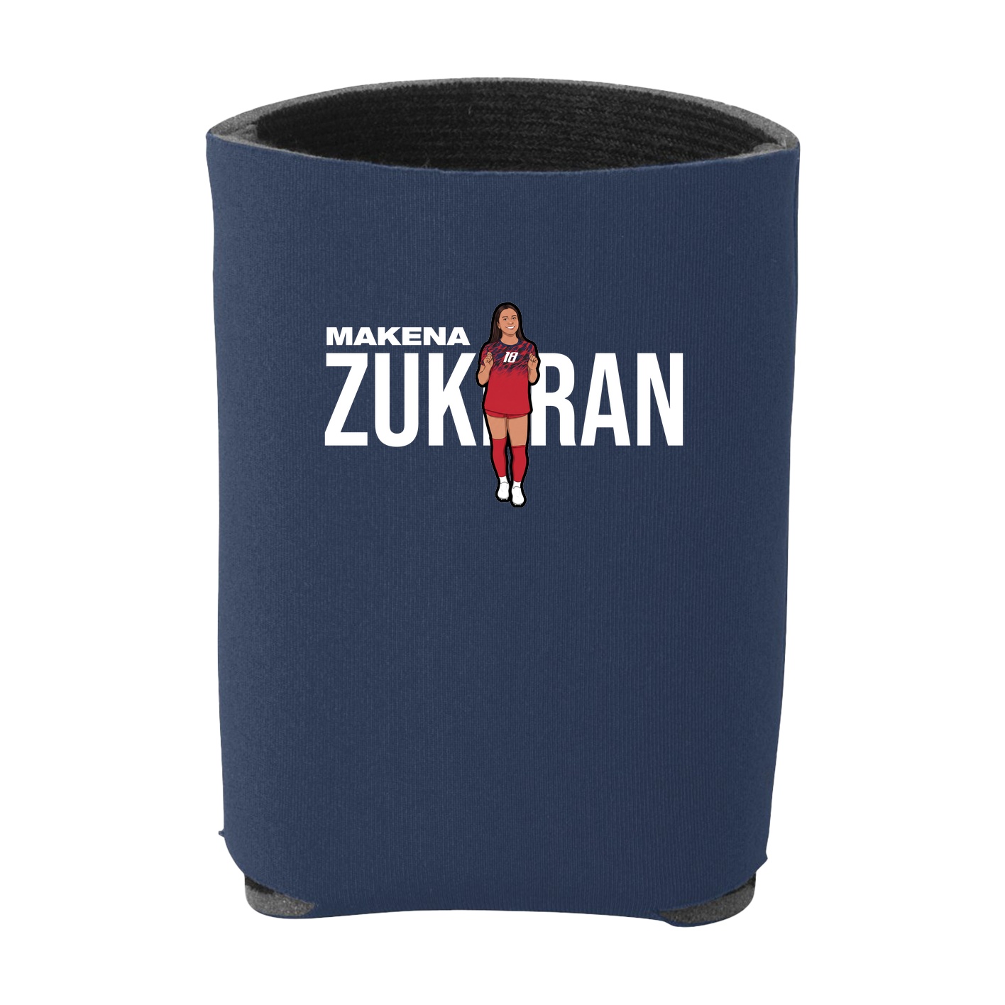 Can Holder — Player Name in Navy