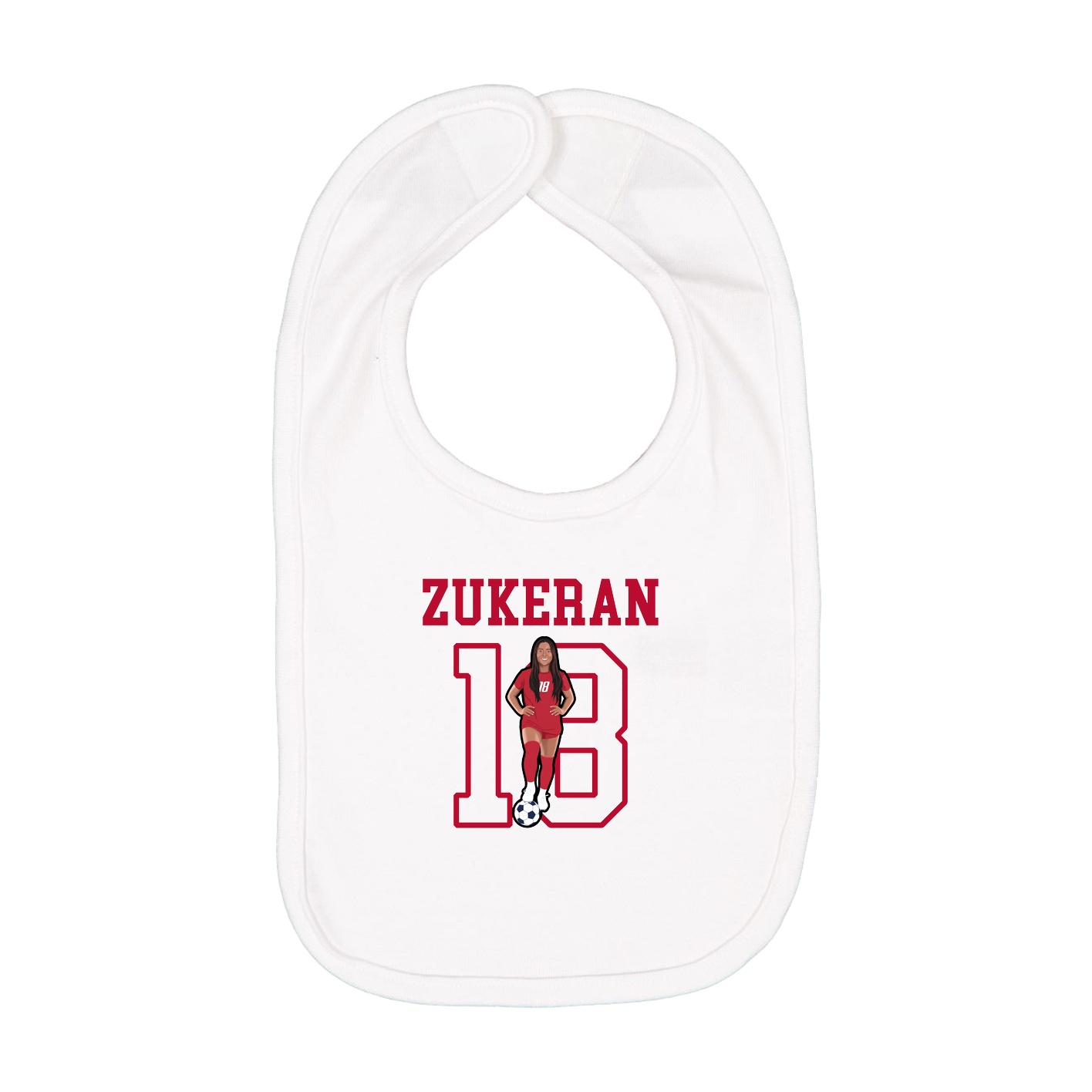 Infant Bib — Shirsey in White