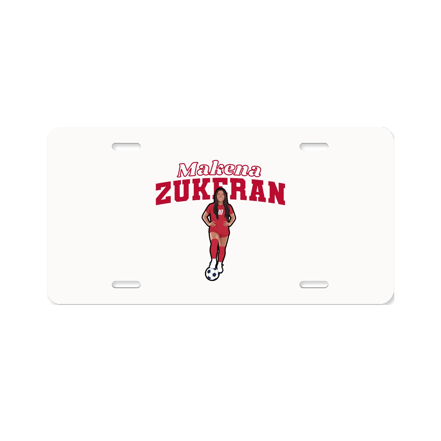 License Plate — Name Arch in Classic