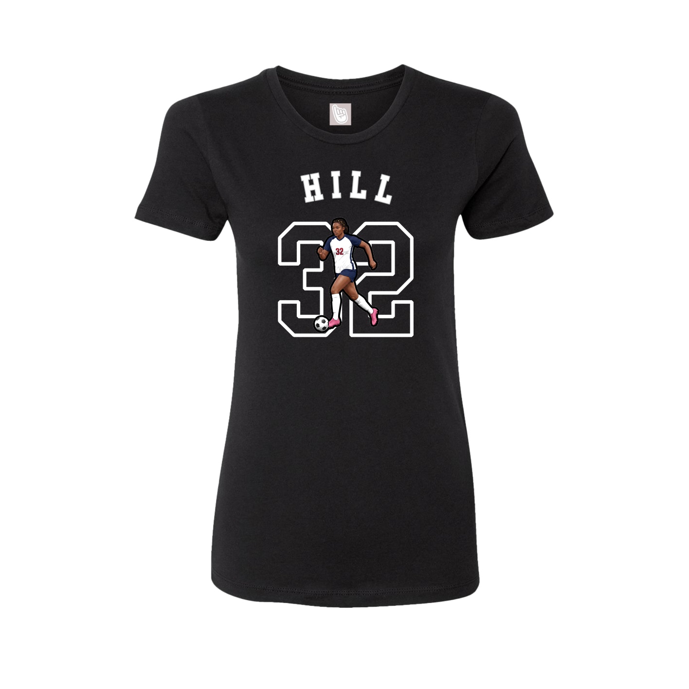 Fitted Women's Tee — Shirsey Arch in Black