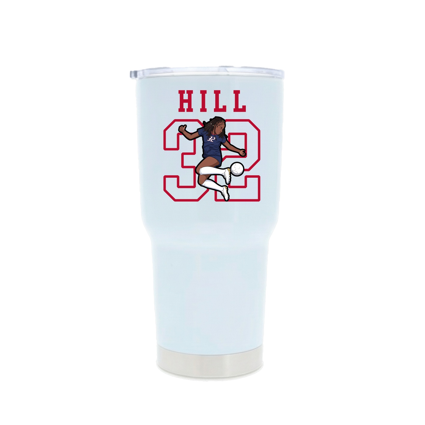 30oz Stainless Steel Tumbler — Shirsey in White