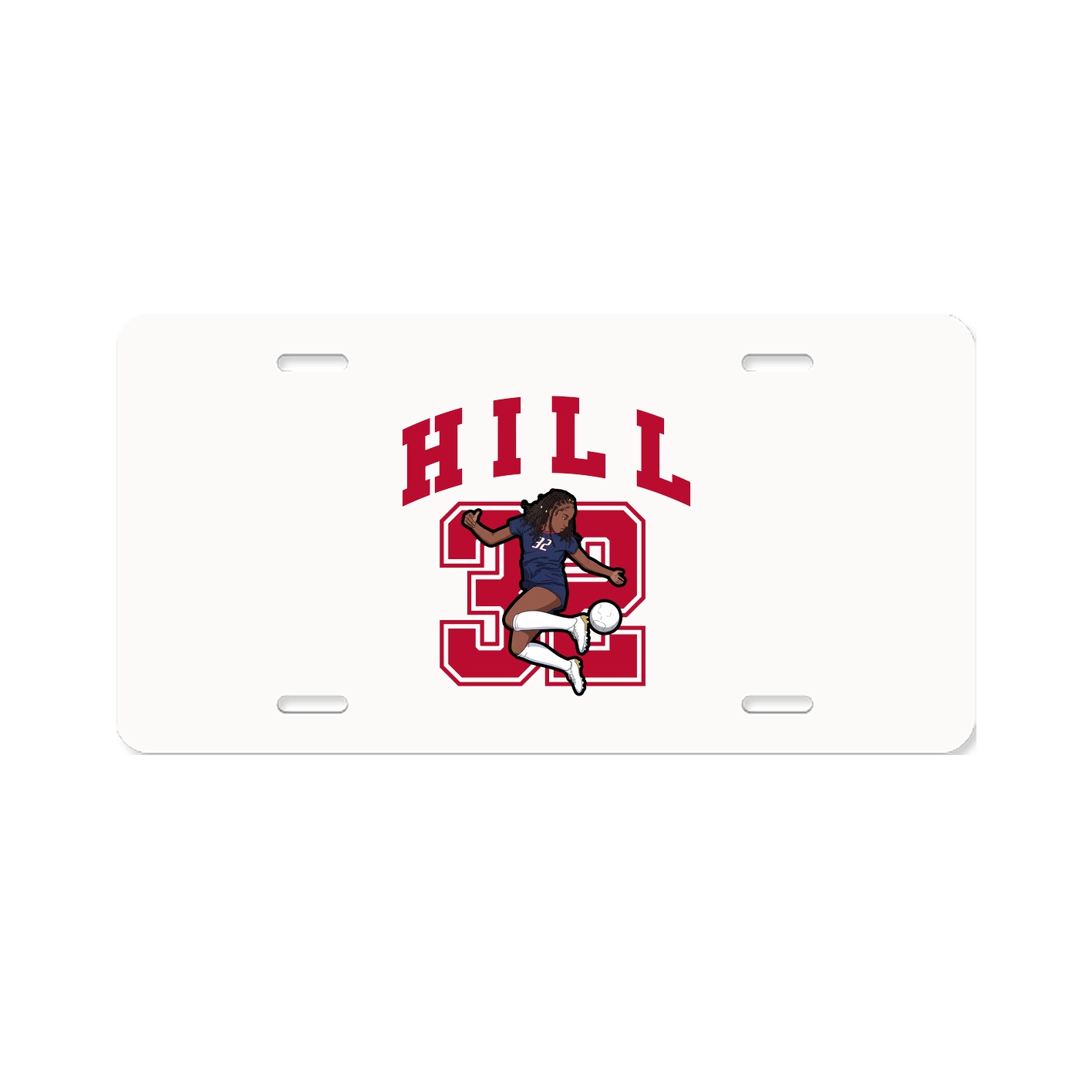 License Plate — Number in Classic