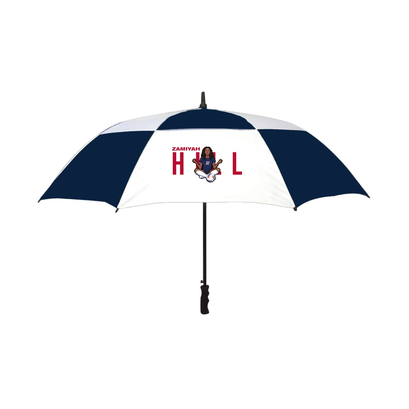 Golf Umbrella — Player Name in Navy