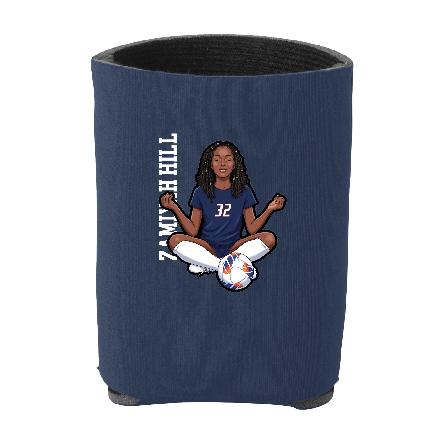 Can Holder — Name Vertical in Navy
