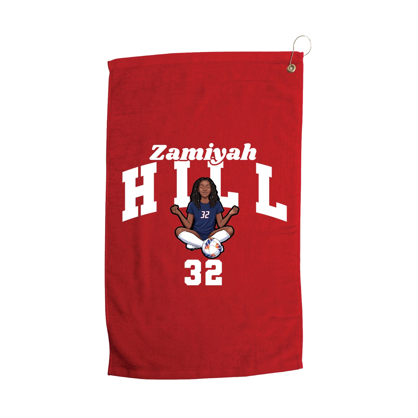 Golf Towel — Signature Arch in Red