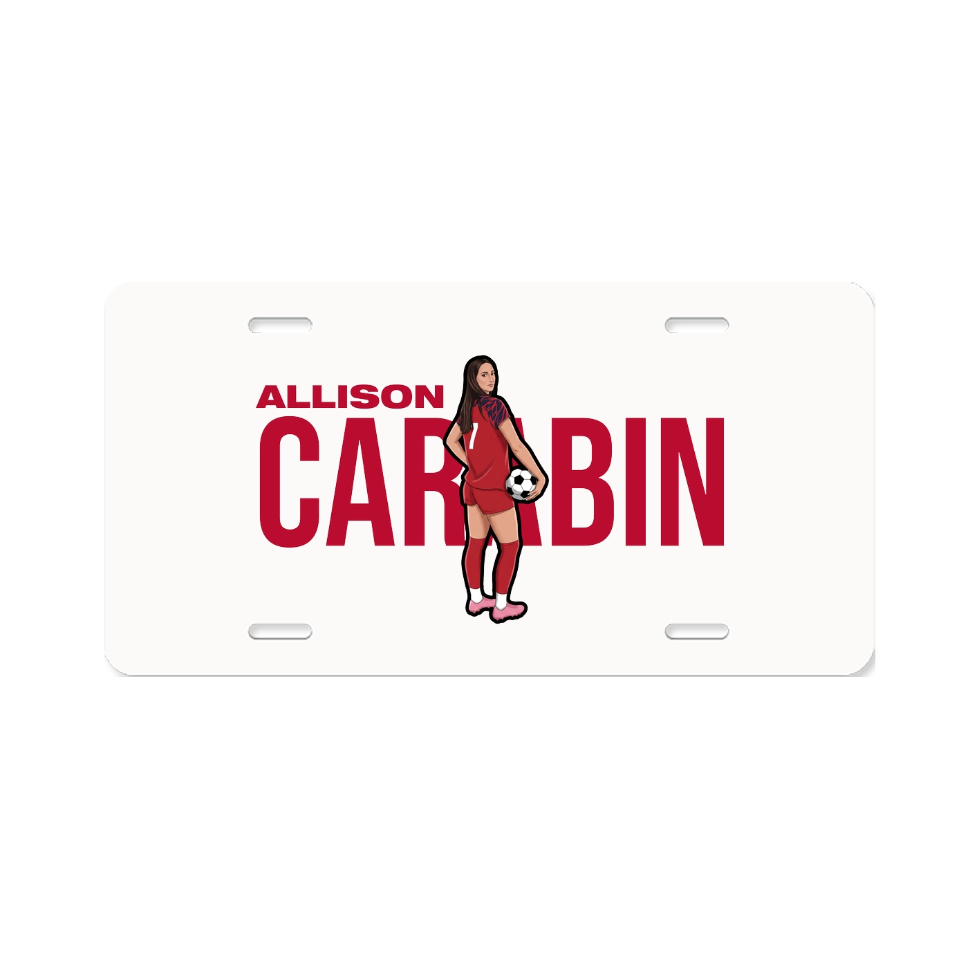 License Plate — Player Name in Classic