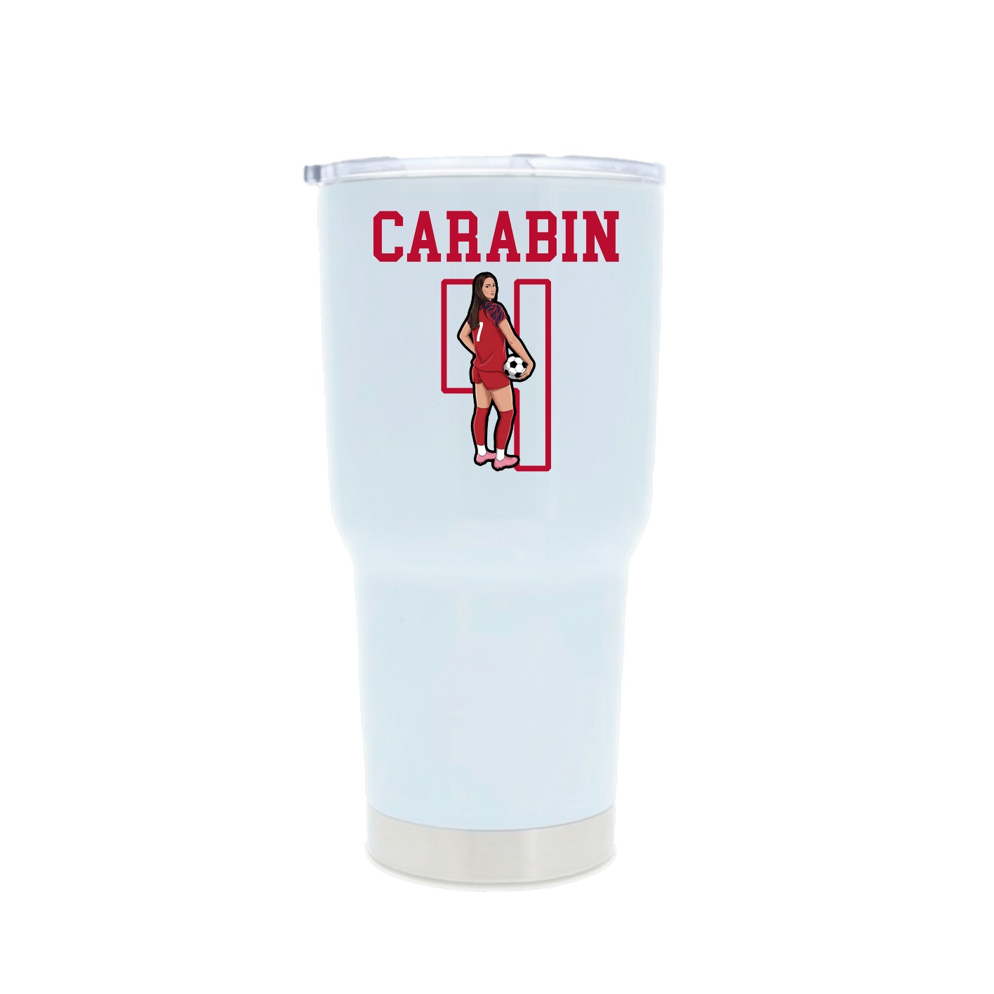 30oz Stainless Steel Tumbler — Shirsey in White