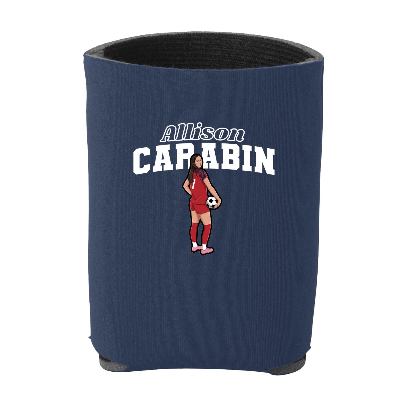 Can Holder — Name Arch in Navy