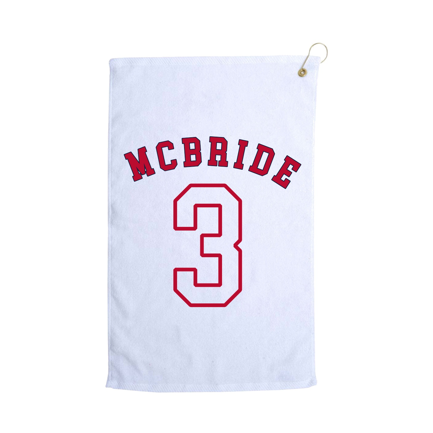 Golf Towel — Shirsey Arch in White