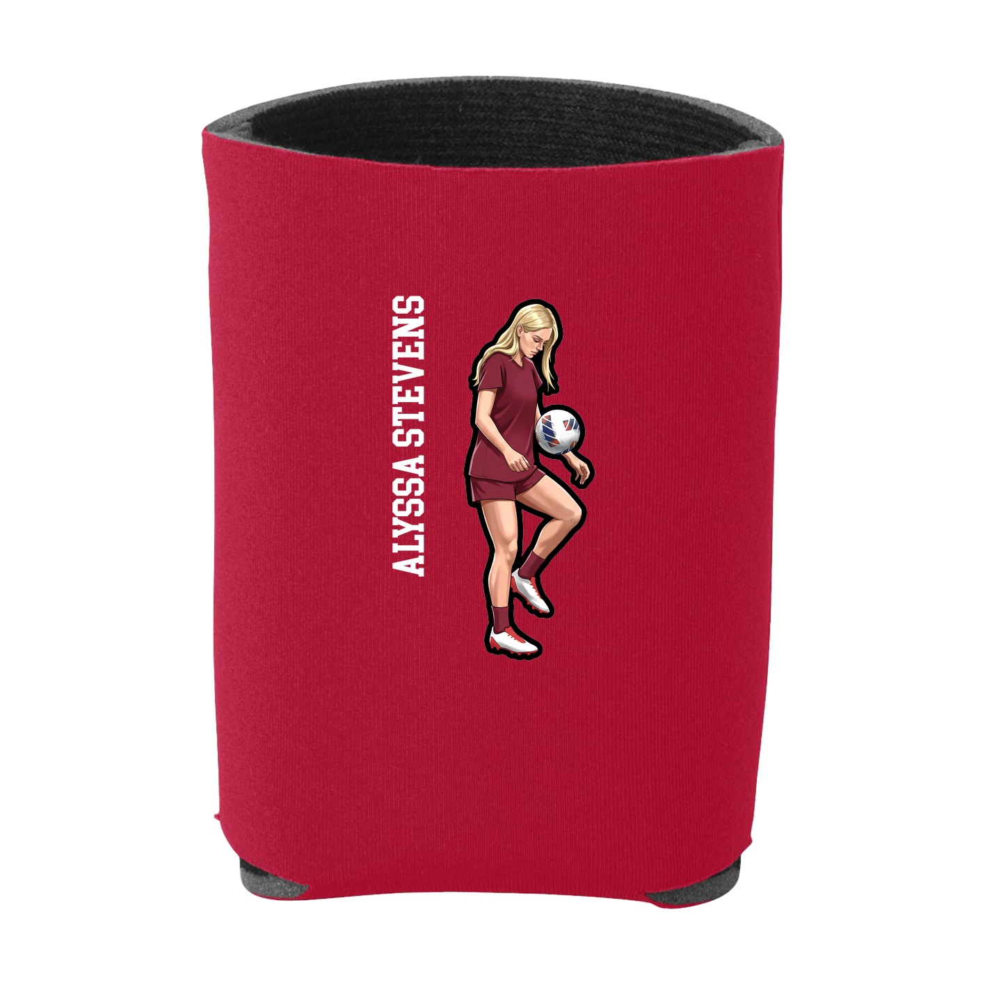 Can Holder — Name Vertical in Red
