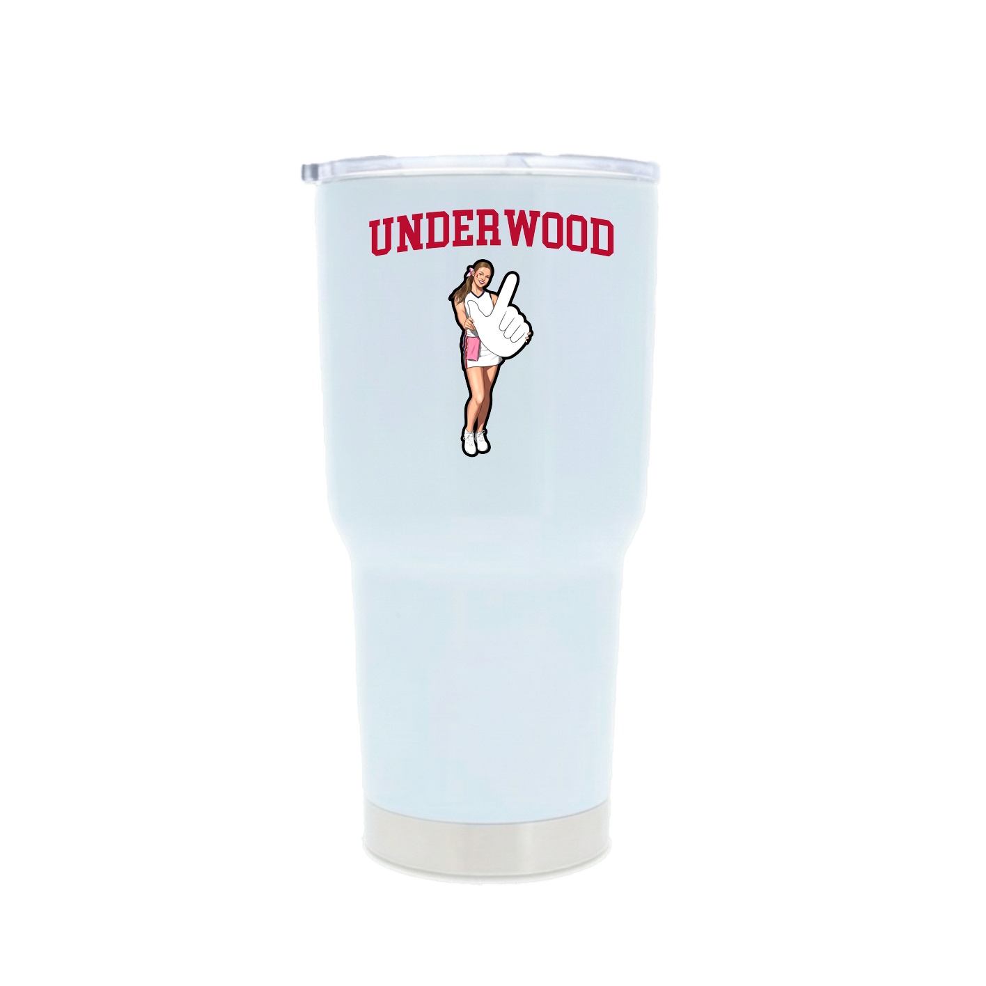30oz Stainless Steel Tumbler — Shirsey in White