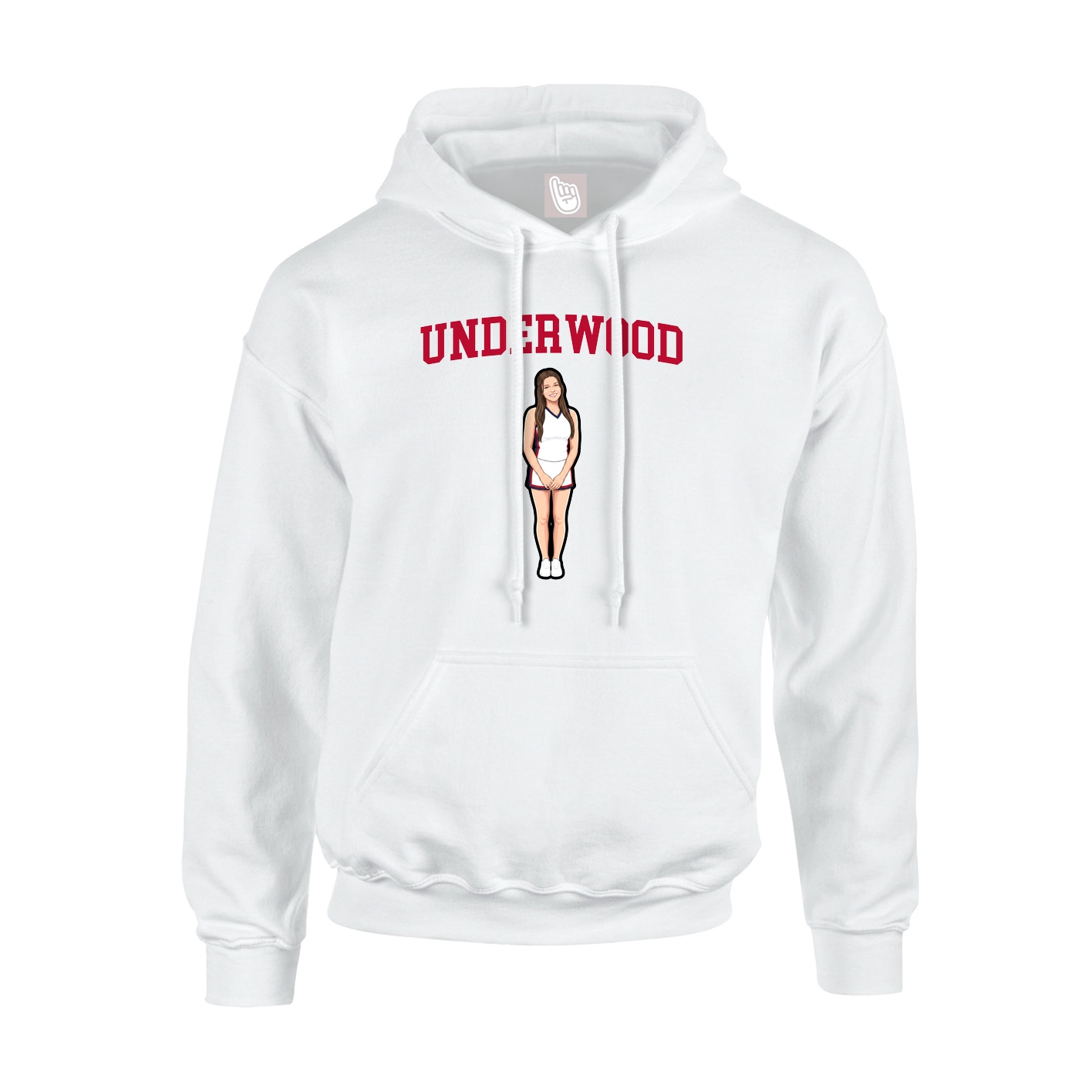 Hoodie — Shirsey in White