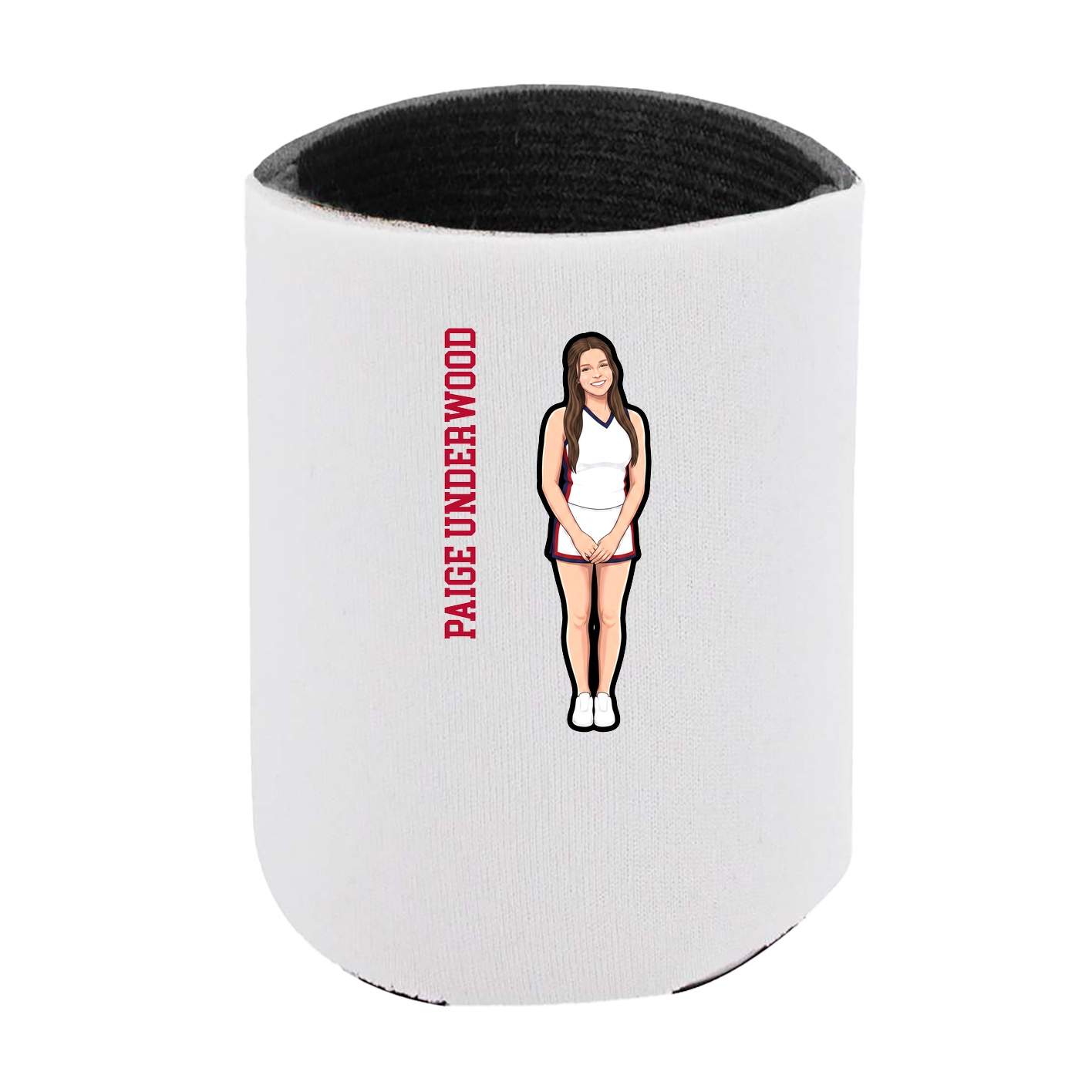 Can Holder — Name Vertical in White