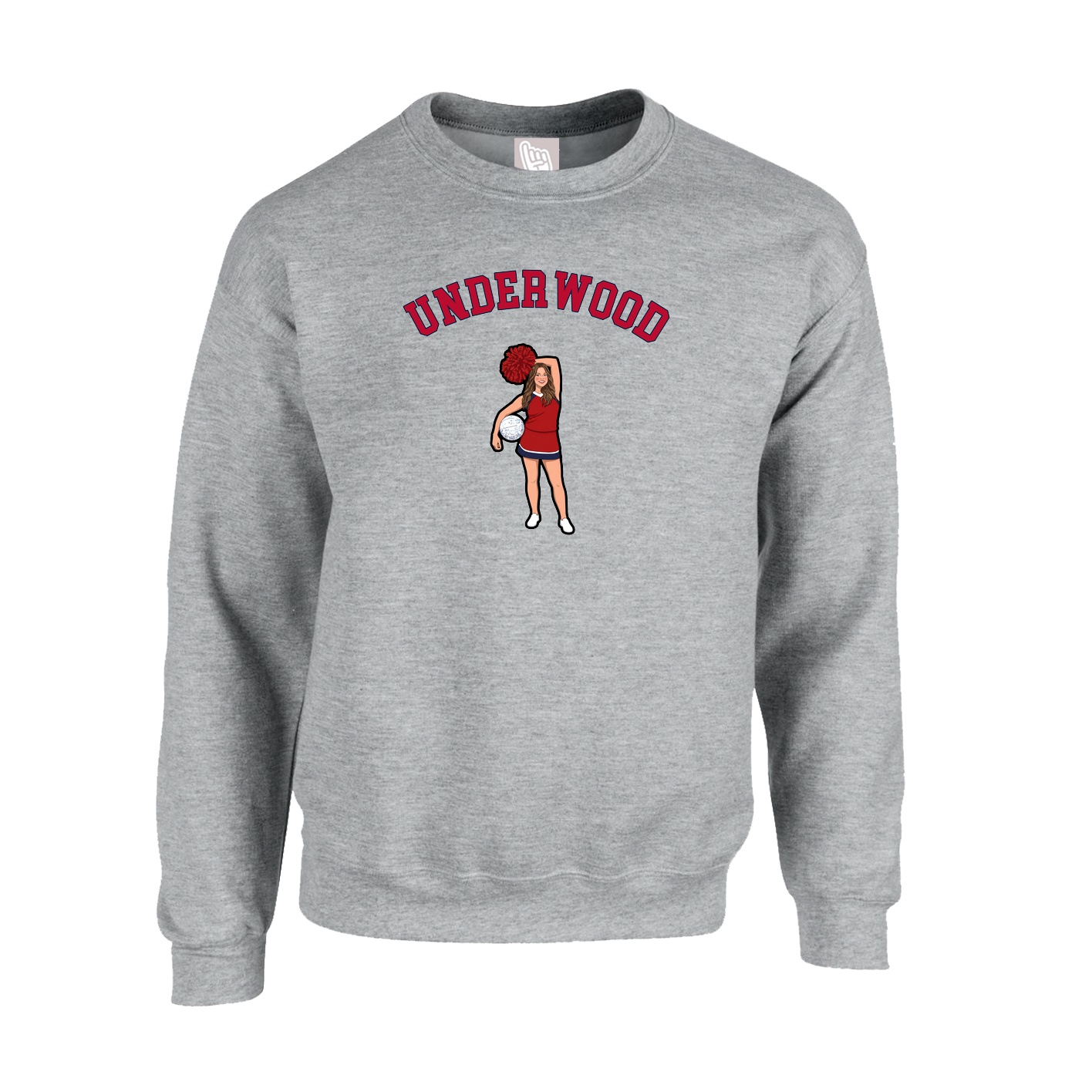 Fleece Crew — Shirsey Arch in Grey