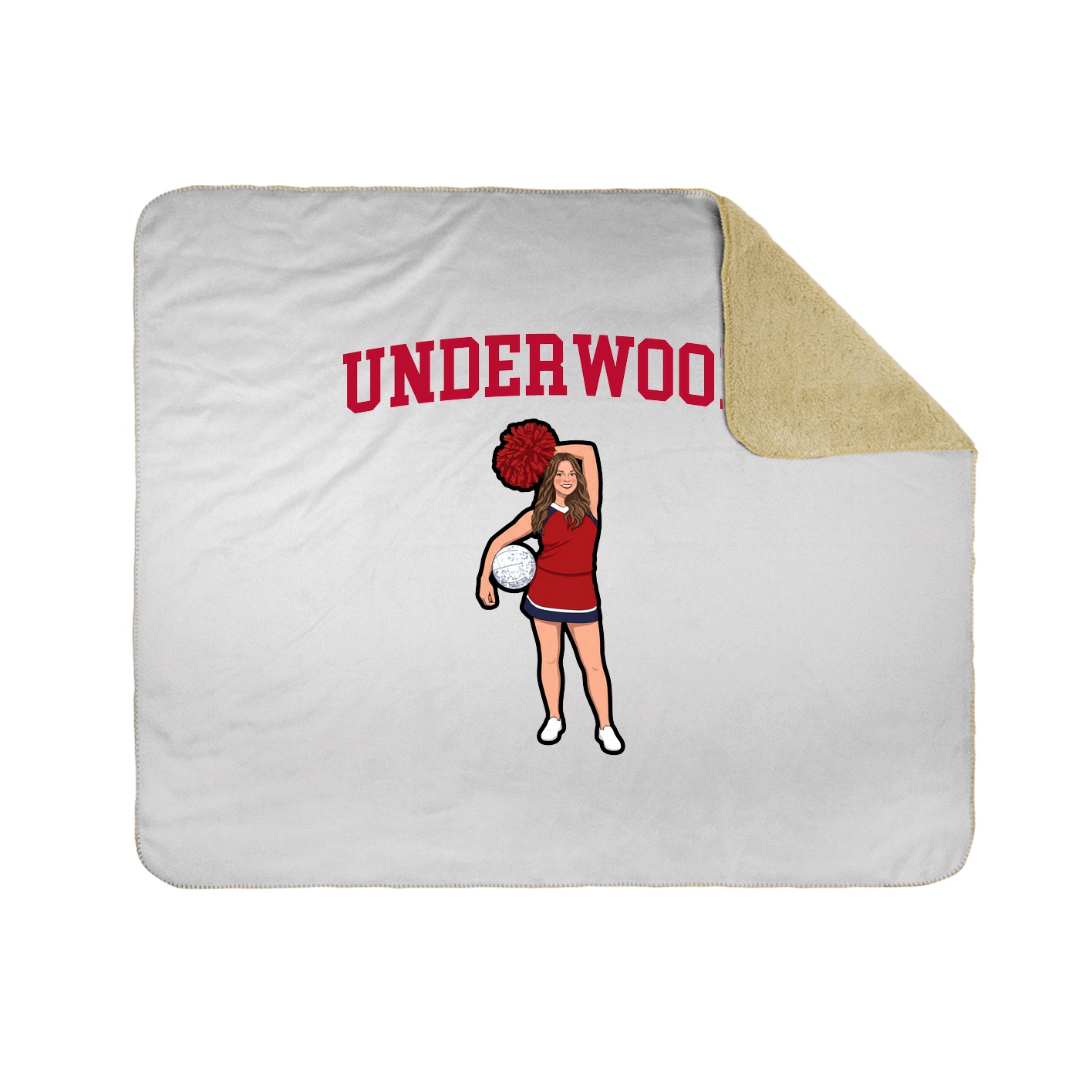 Throw Blanket — Shirsey in White