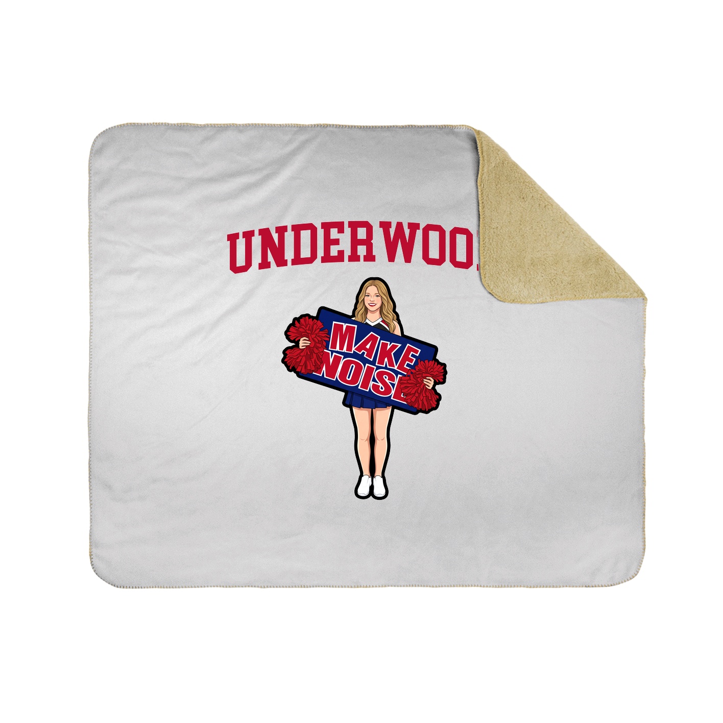 Throw Blanket — Shirsey in White