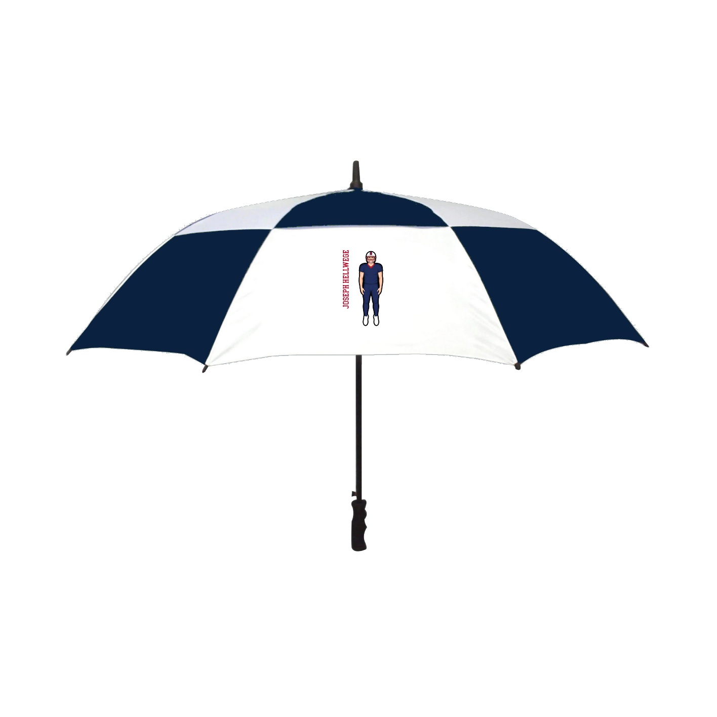 Golf Umbrella — Name Vertical in Navy