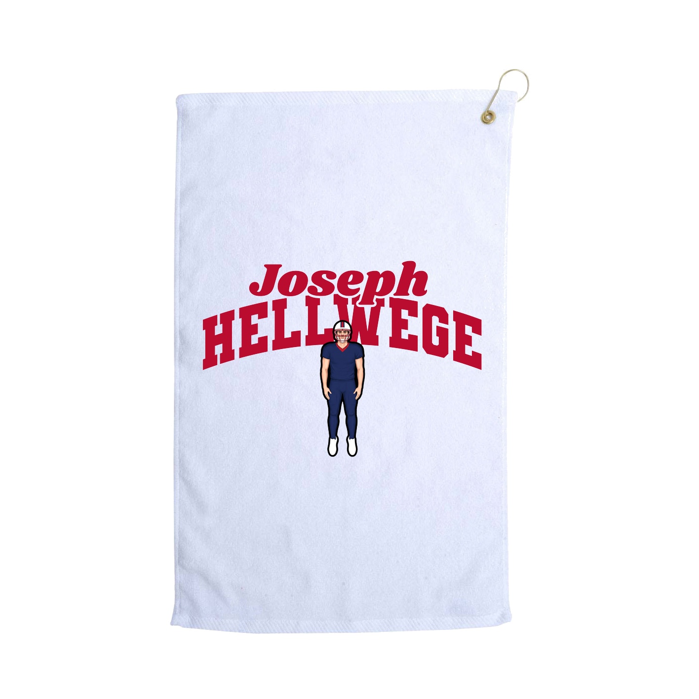 Golf Towel — Signature Arch in White