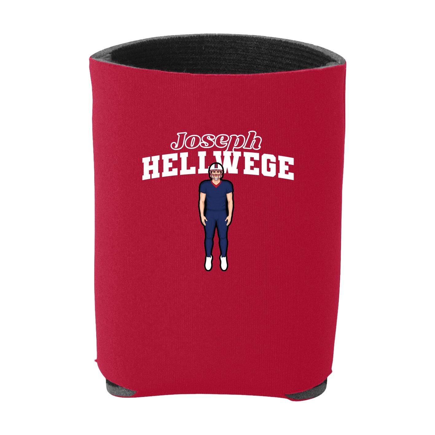 Can Holder — Name Arch in Red