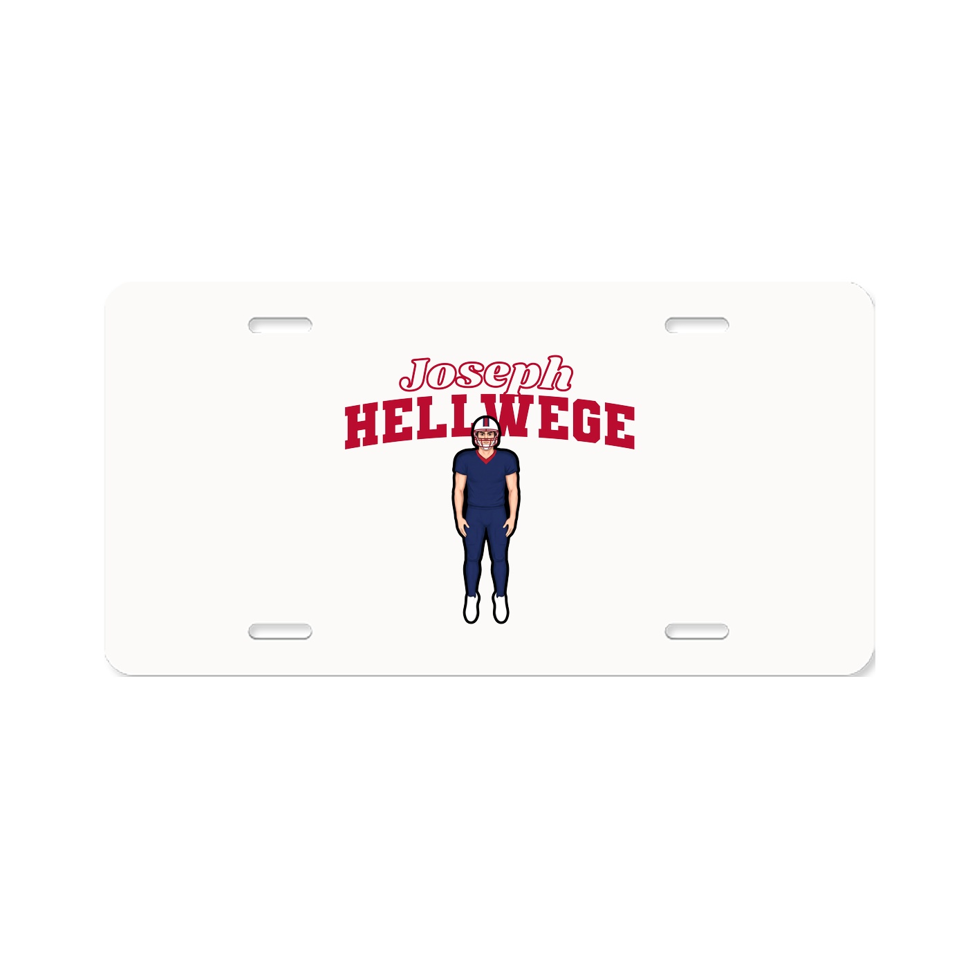 License Plate — Name Arch in Classic