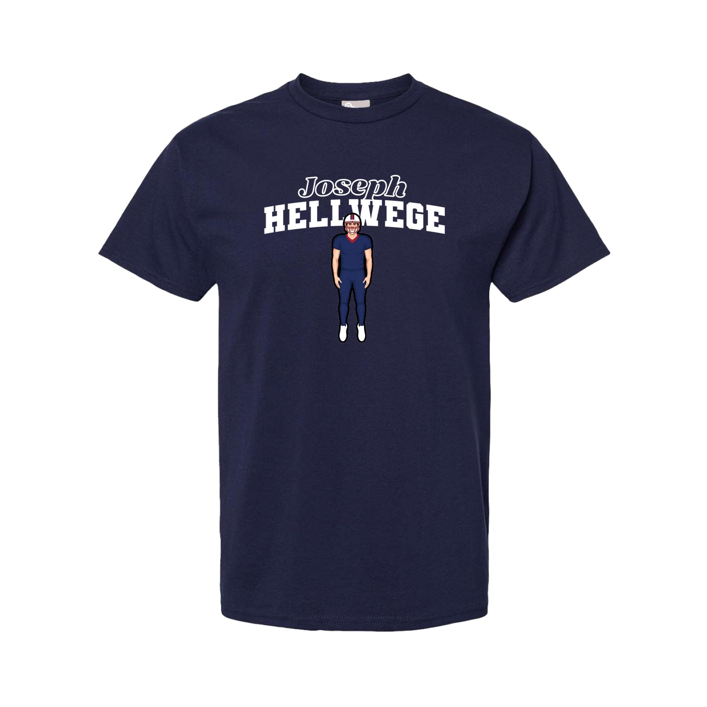 Youth Tee — Name Arch in Navy