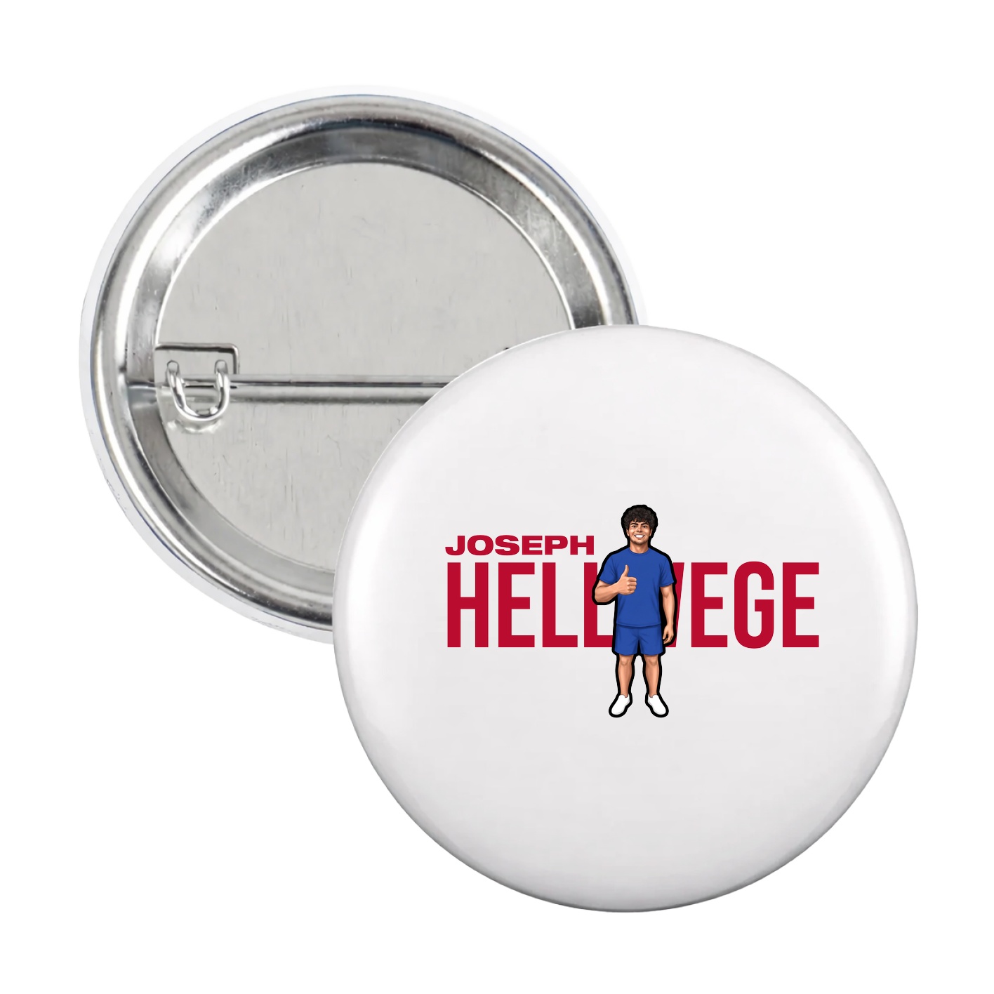 Game Day Button — Player Name in White