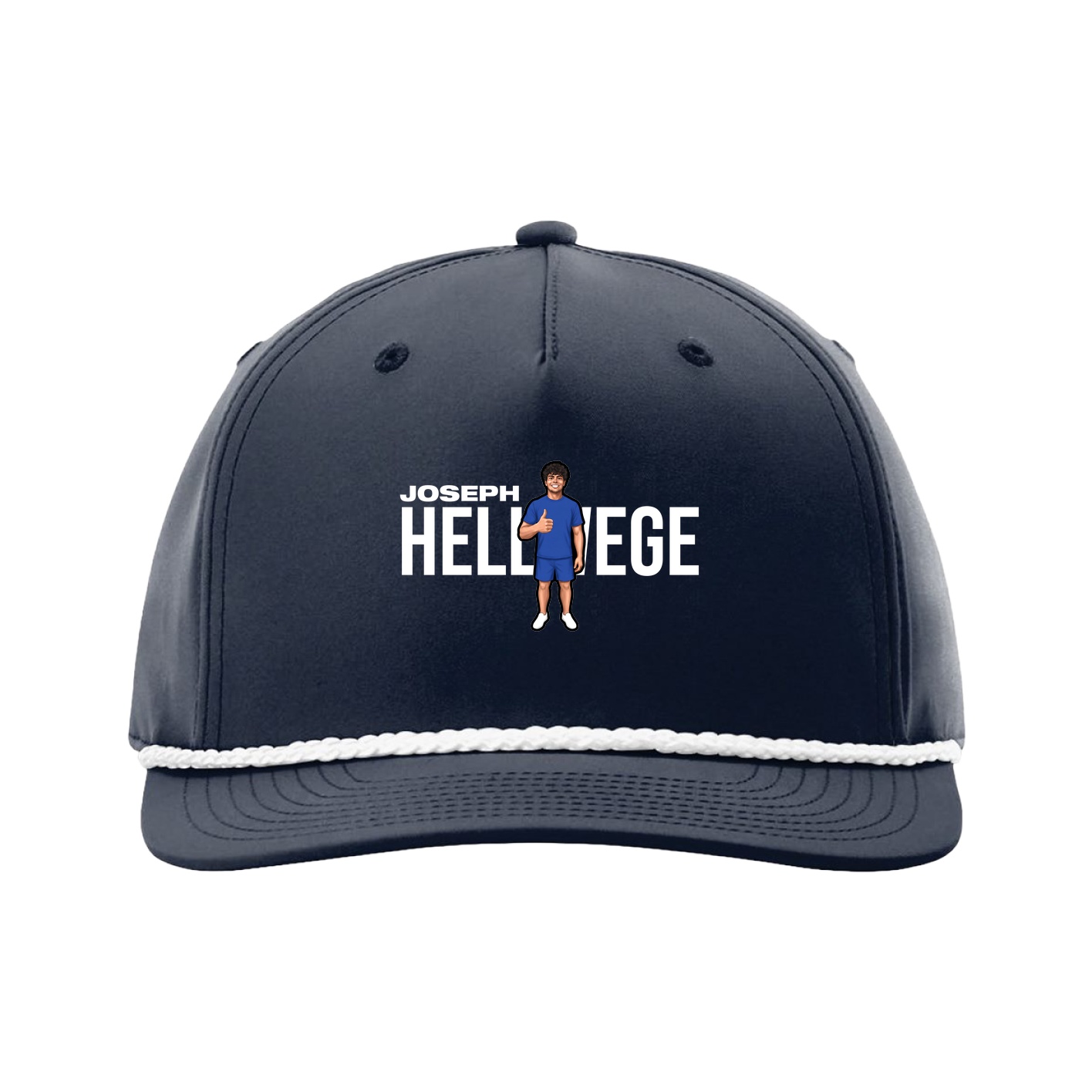 Five-Panel Classic Rope Cap — Player Name in Navy
