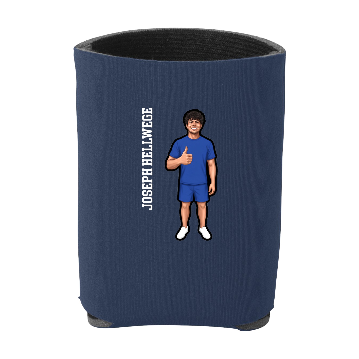 Can Holder — Name Vertical in Navy