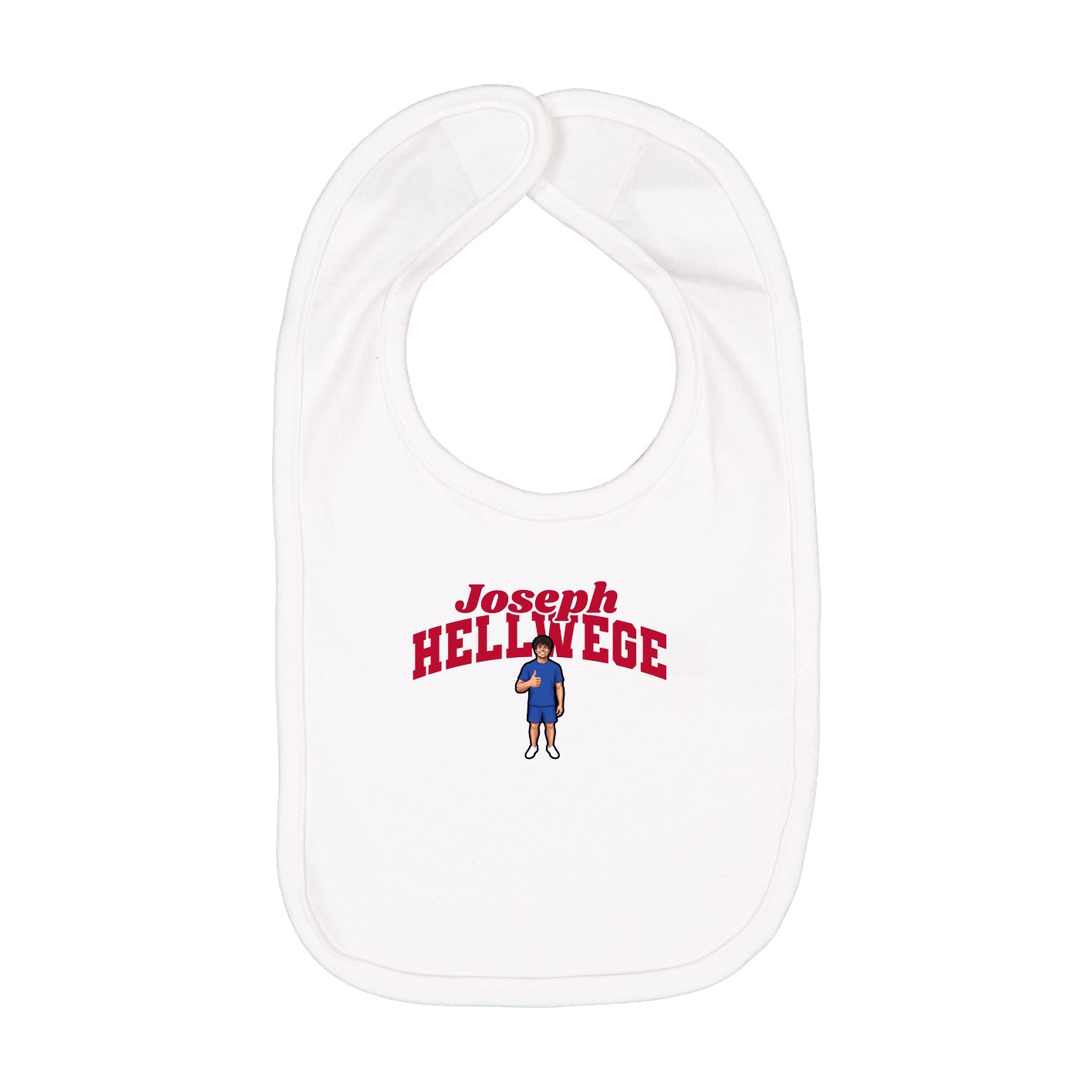Infant Bib — Signature Arch in White