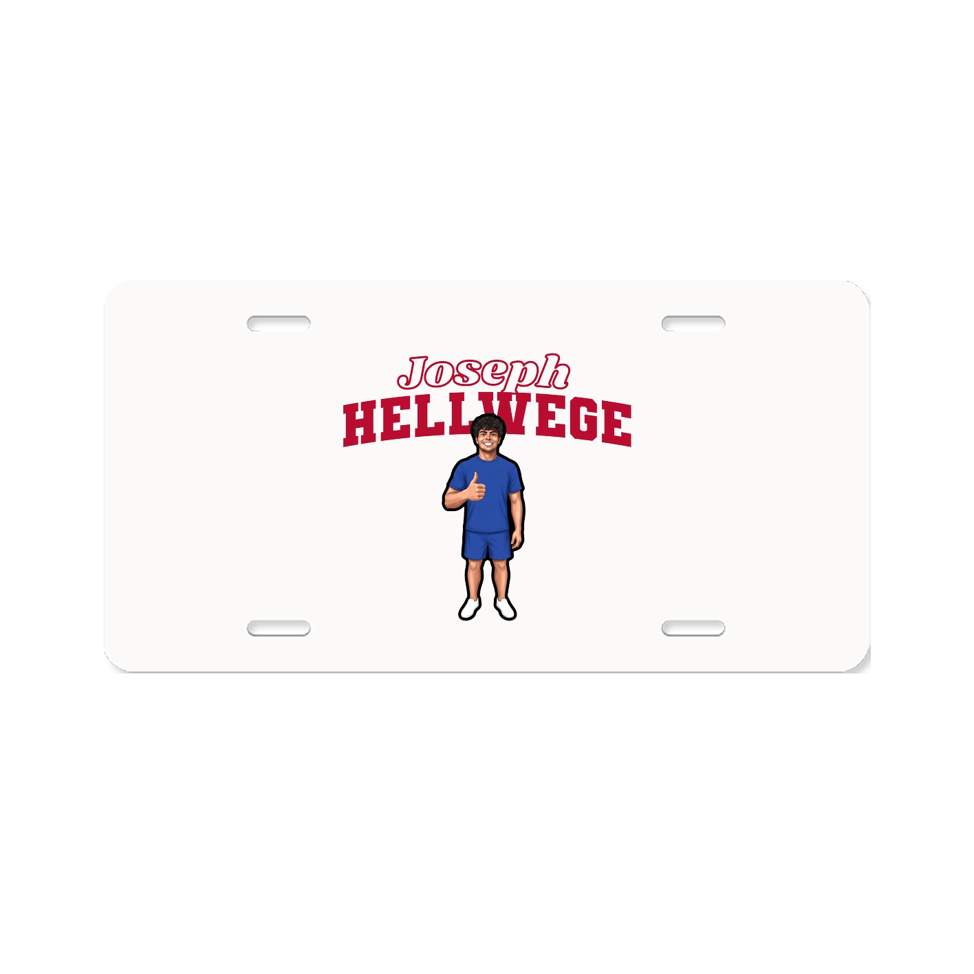 License Plate — Name Arch in Classic