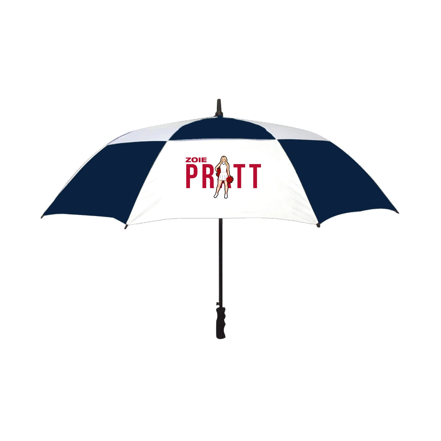 Golf Umbrella — Player Name in Navy