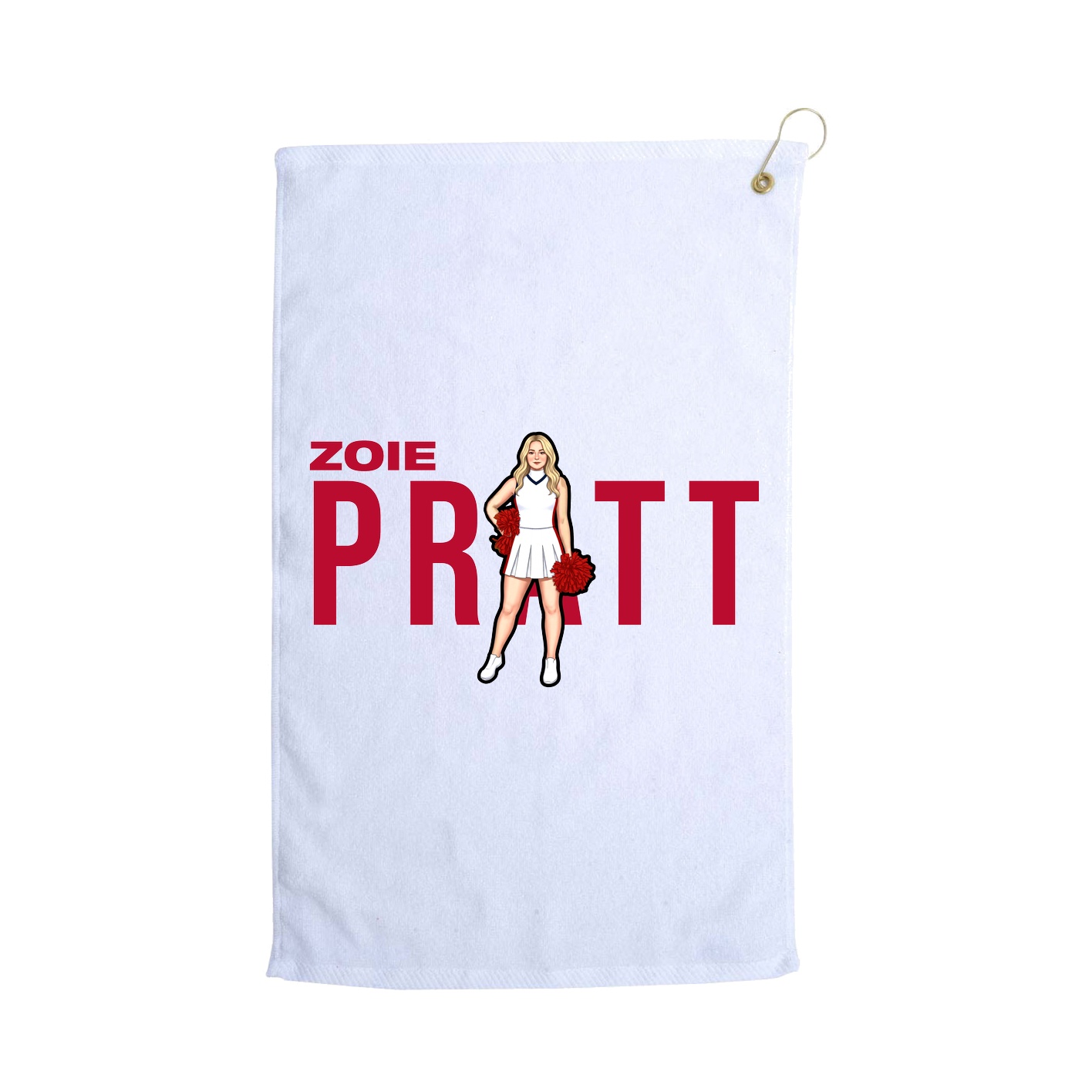 Golf Towel — Player Name in White